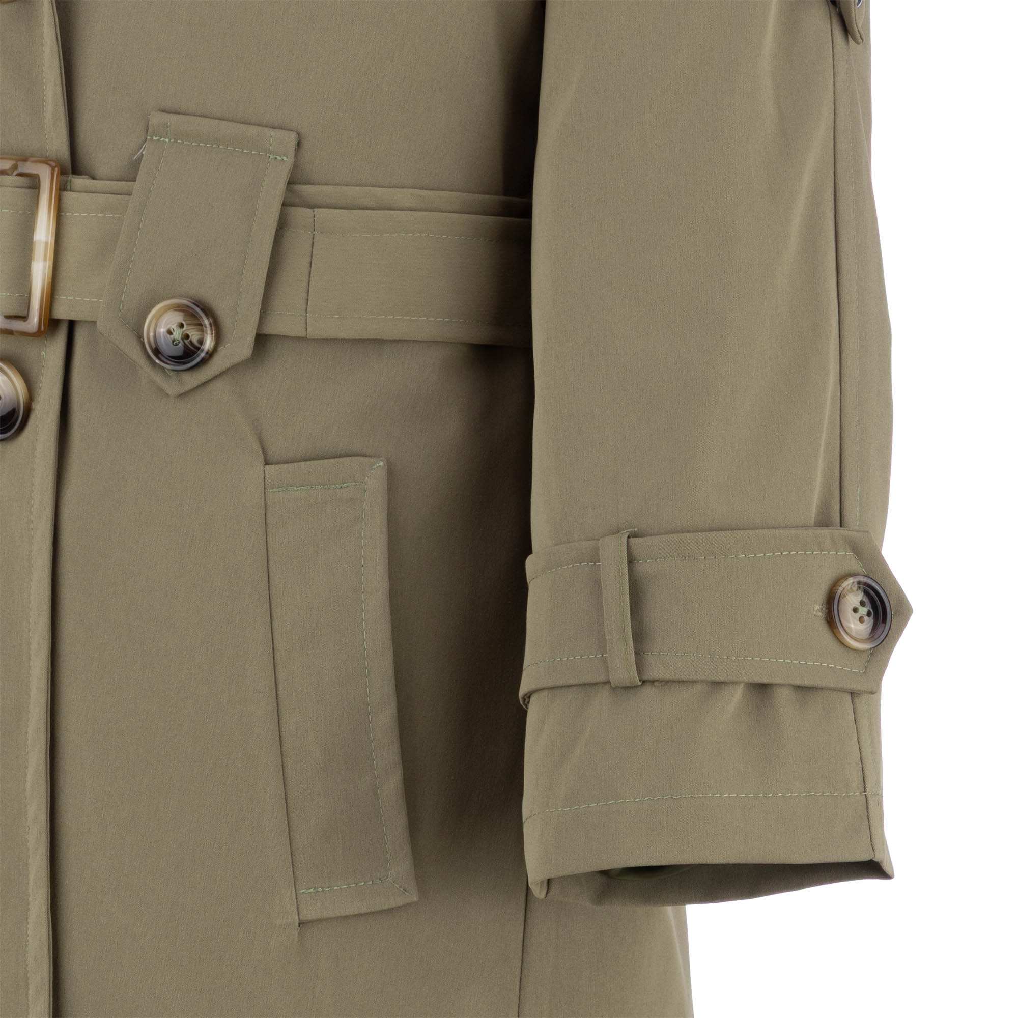 بارانی زنانه سبز سدری مدل چیترا السانا Elsana کد 2339