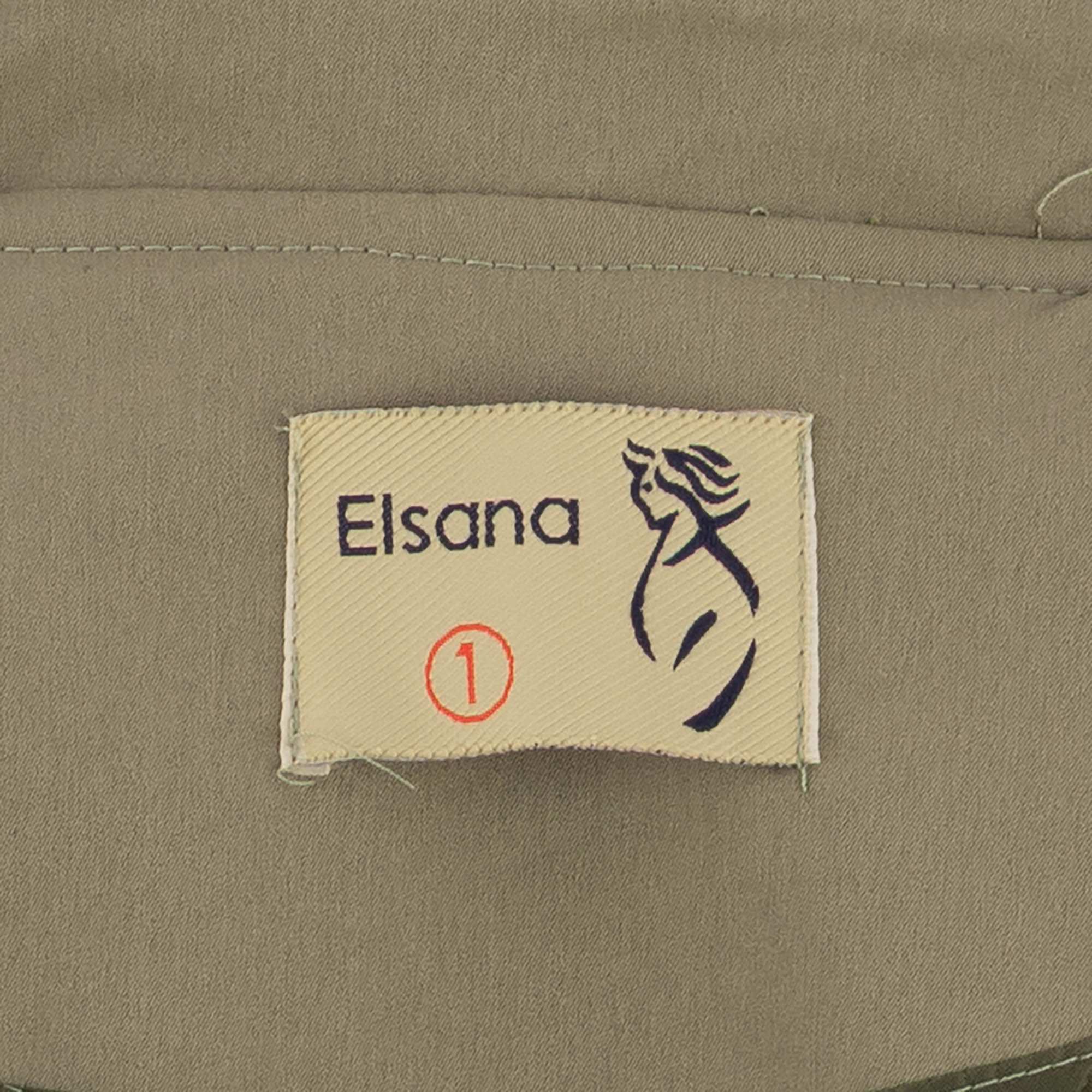 بارانی زنانه سبز سدری مدل چیترا السانا Elsana کد 2339