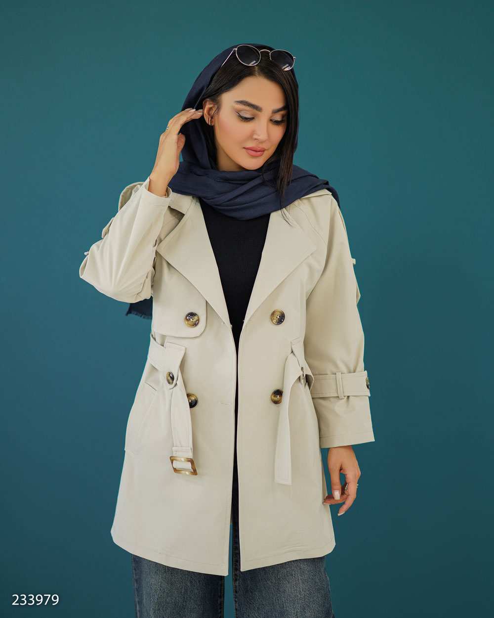 بارانی زنانه استخوانی مدل چیترا السانا Elsana کد 2339