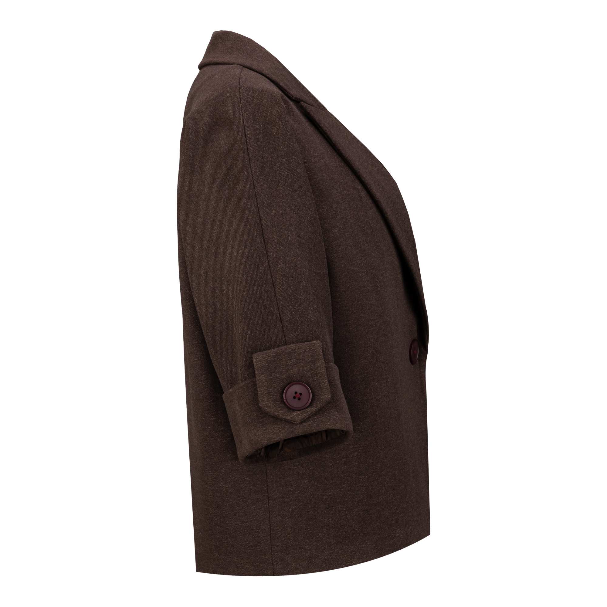 پالتو زنانه فوتر قهوه ای مدل پرندیس السانا Elsana کد 2340