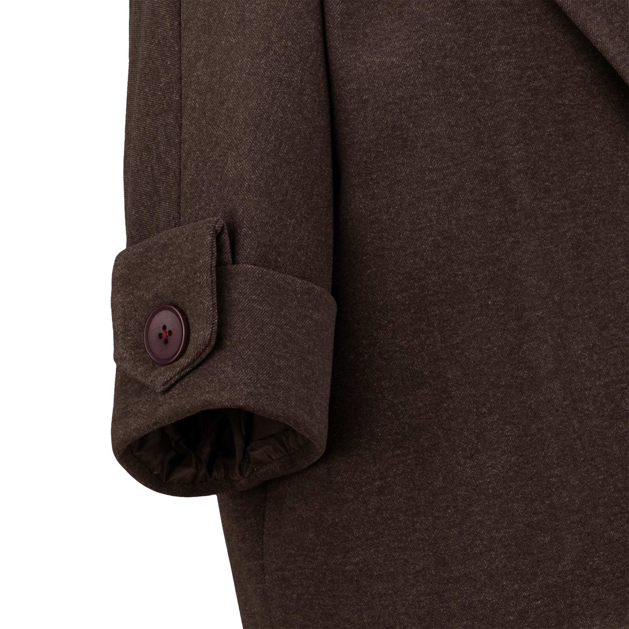 پالتو زنانه فوتر قهوه ای مدل پرندیس السانا Elsana کد 2340