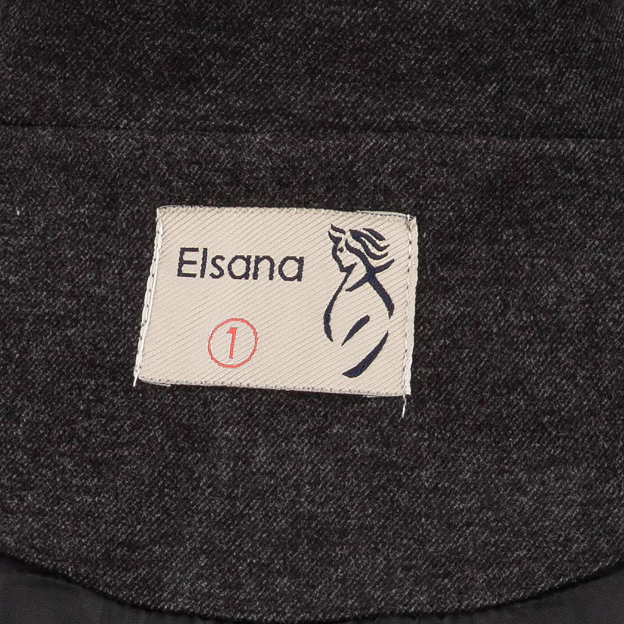 پالتو زنانه فوتر زغالی مدل پرندیس السانا Elsana کد 2340