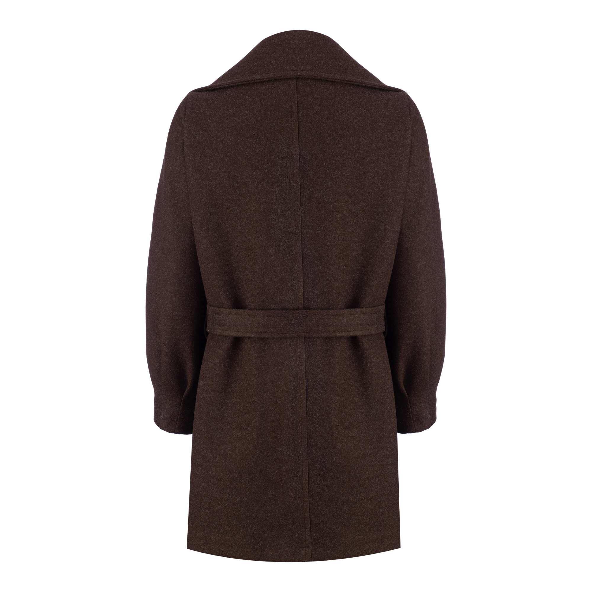 پالتو زنانه فوتر قهوه ای مدل ساواش السانا Elsana کد 2342