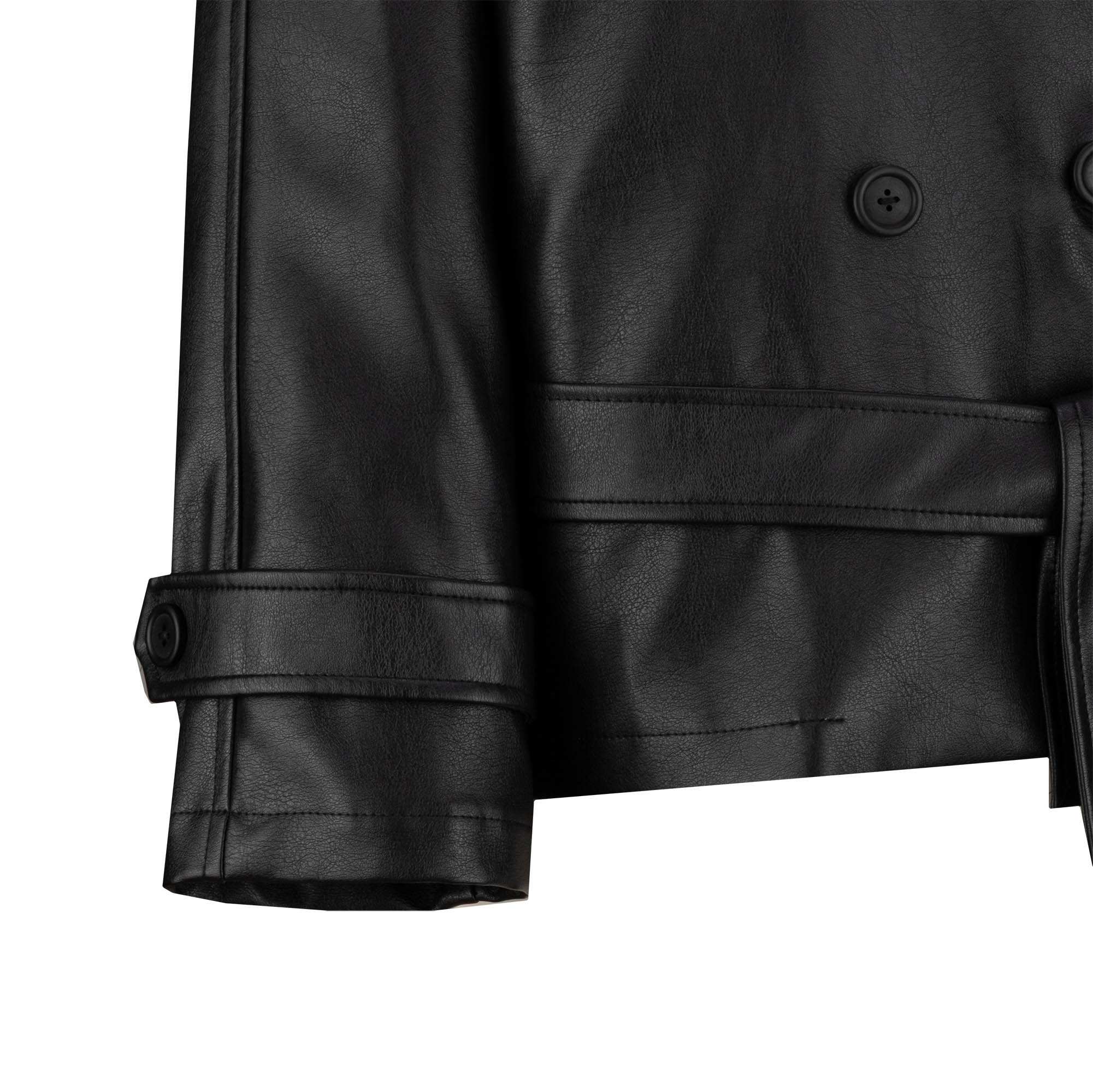 کت چرم زنانه مشکی مدل مریدا السانا Elsana کد 2344