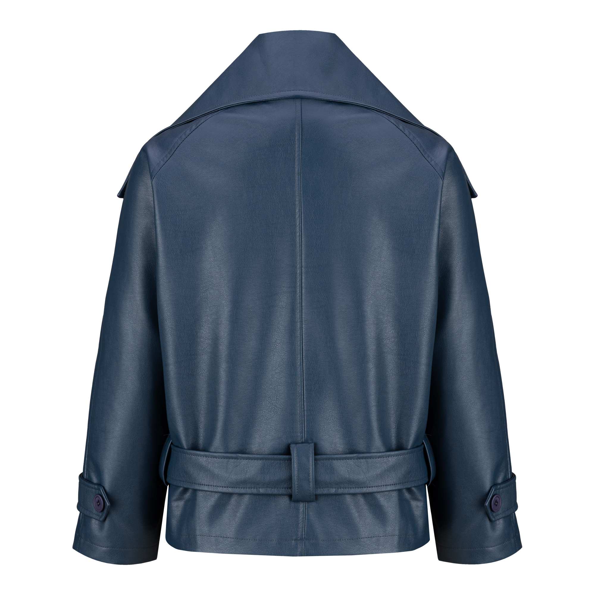 کت چرم زنانه آبی نفتی مدل مریدا السانا Elsana کد 2344