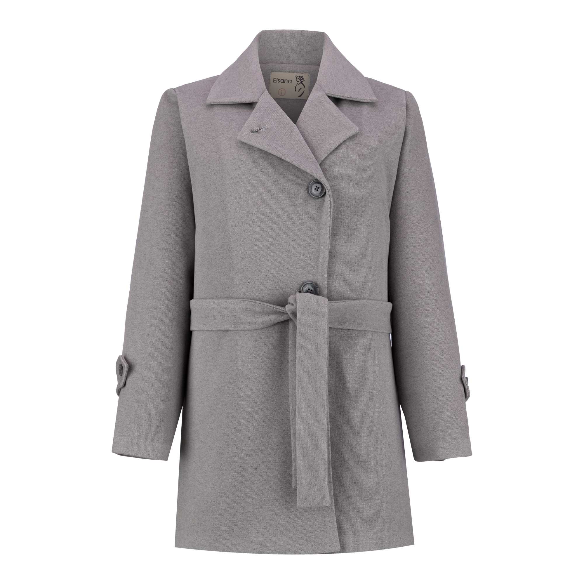 پالتو زنانه فوتر طوسی مدل دانهیل السانا Elsana کد 2346