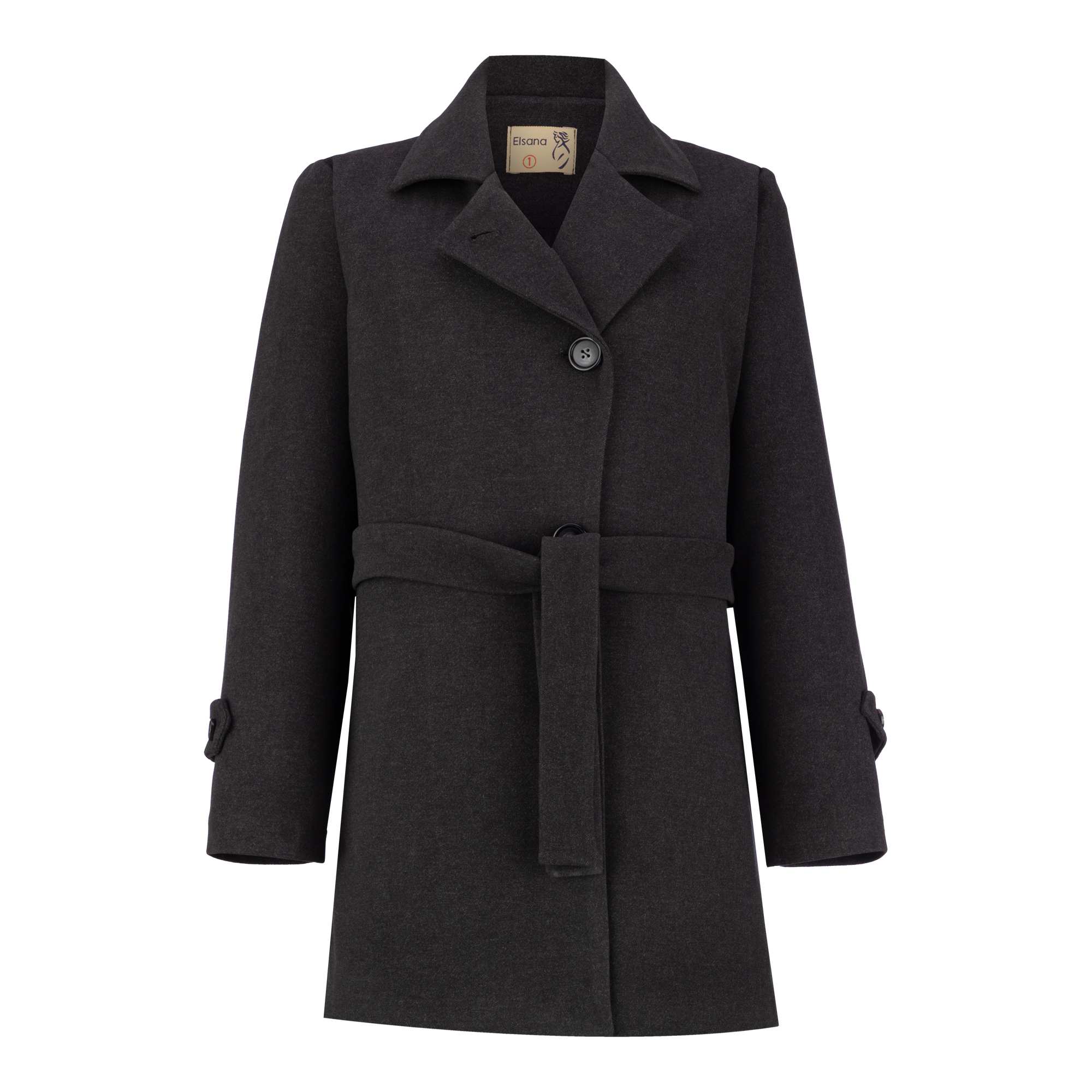 پالتو زنانه فوتر زغالی مدل دانهیل السانا Elsana کد 2346