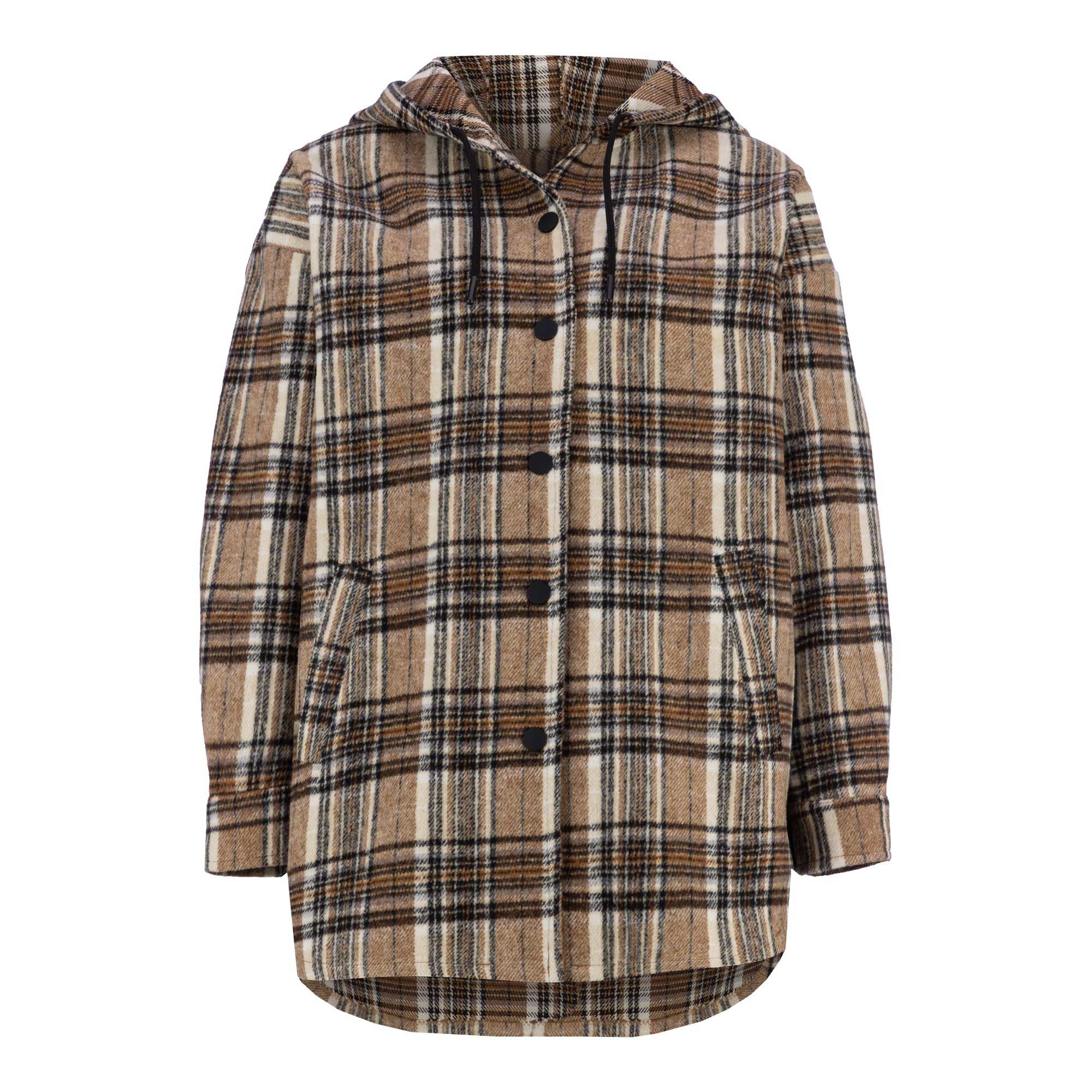 شکت زنانه کلاه دار شکلاتی مدل ناردین السانا Elsana کد 2347