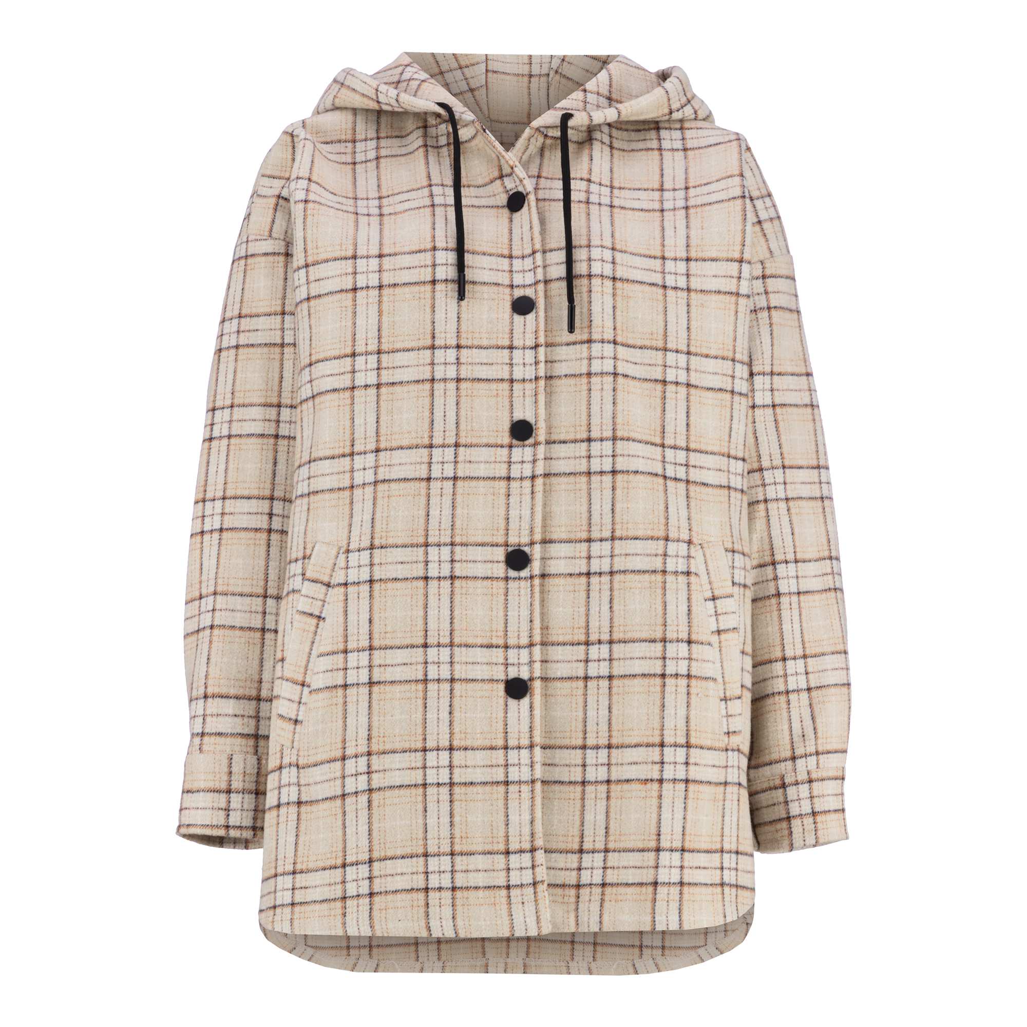 شکت زنانه کلاه دار کرم مدل ناردین السانا Elsana کد 2347