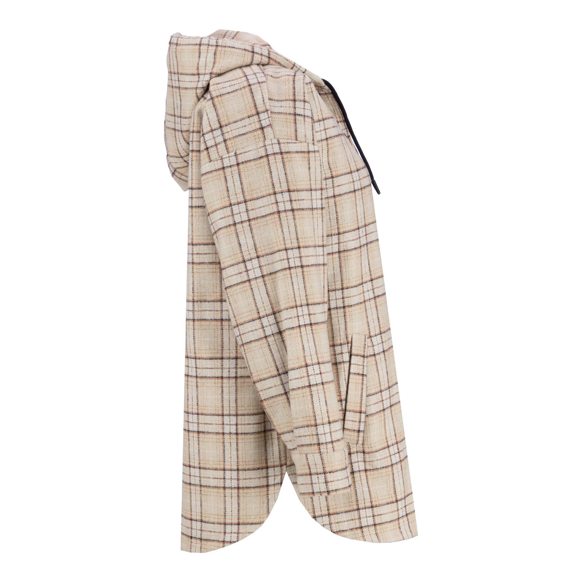 شکت زنانه کلاه دار کرم مدل ناردین السانا Elsana کد 2347