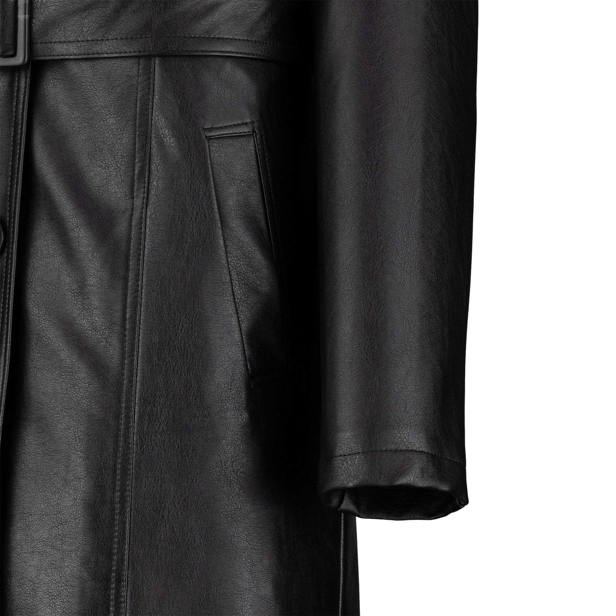 کت چرم زنانه مشکی مدل هرمینا السانا Elsana کد 2350