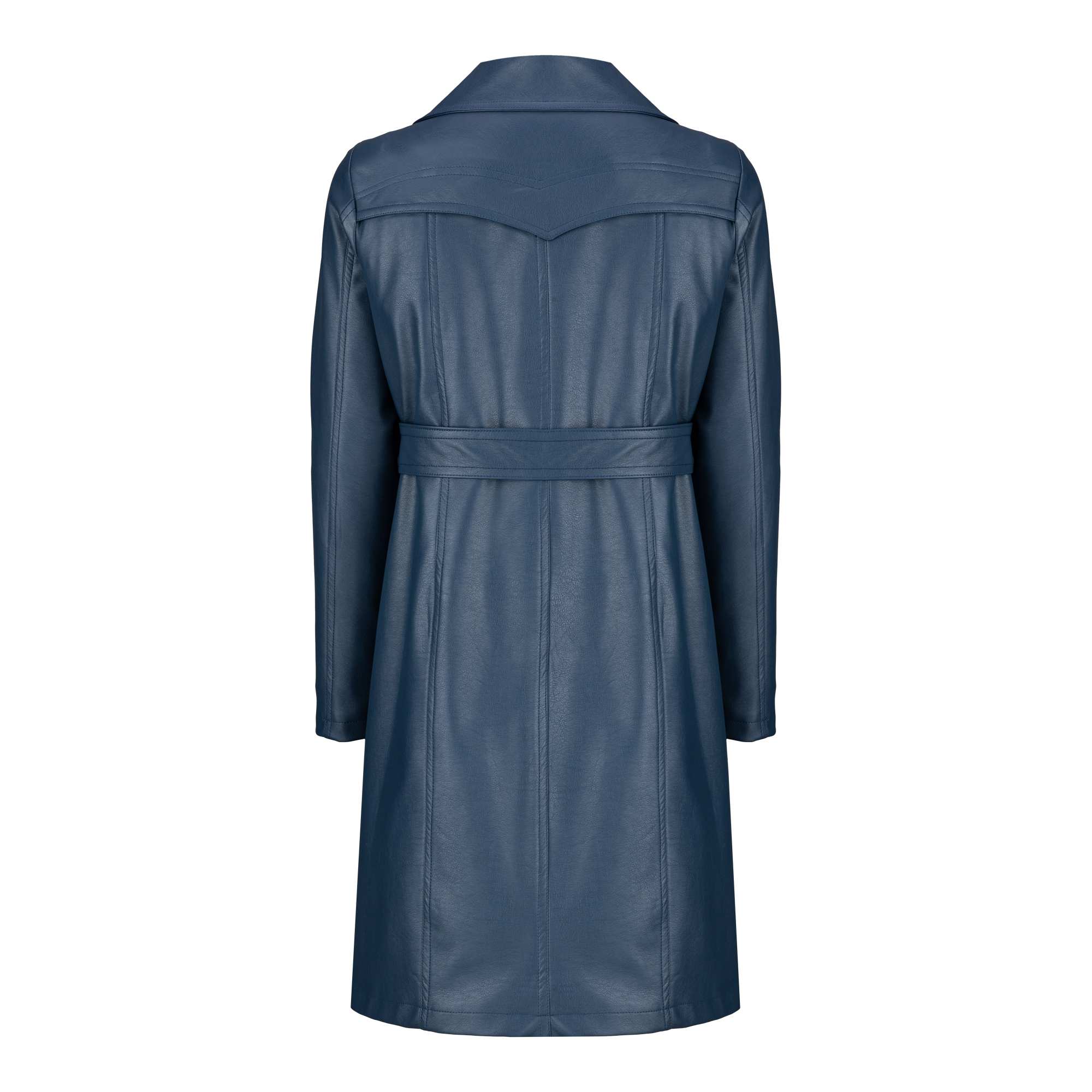 کت چرم زنانه آبی نفتی مدل هرمینا السانا Elsana کد 2350