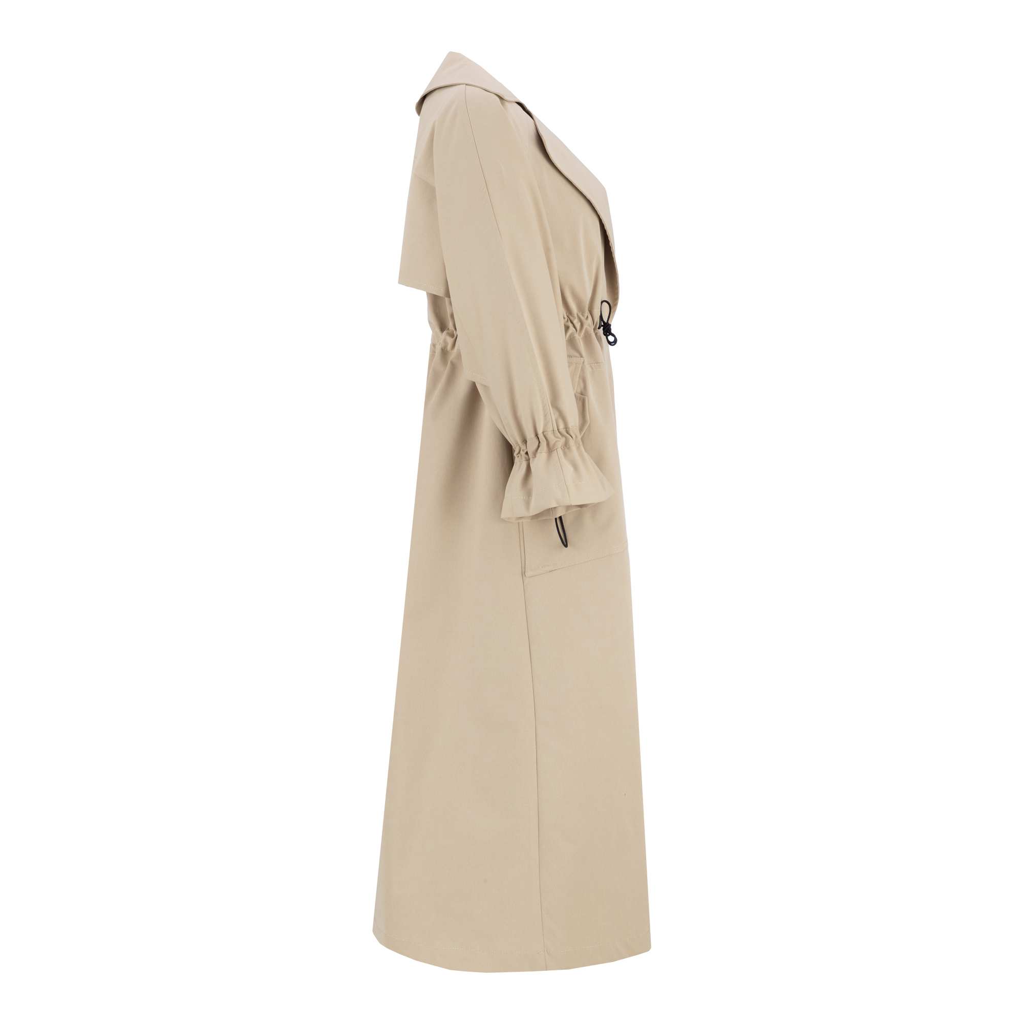 بارانی بلند زنانه کرم مدل هیتا السانا Elsana کد 2351