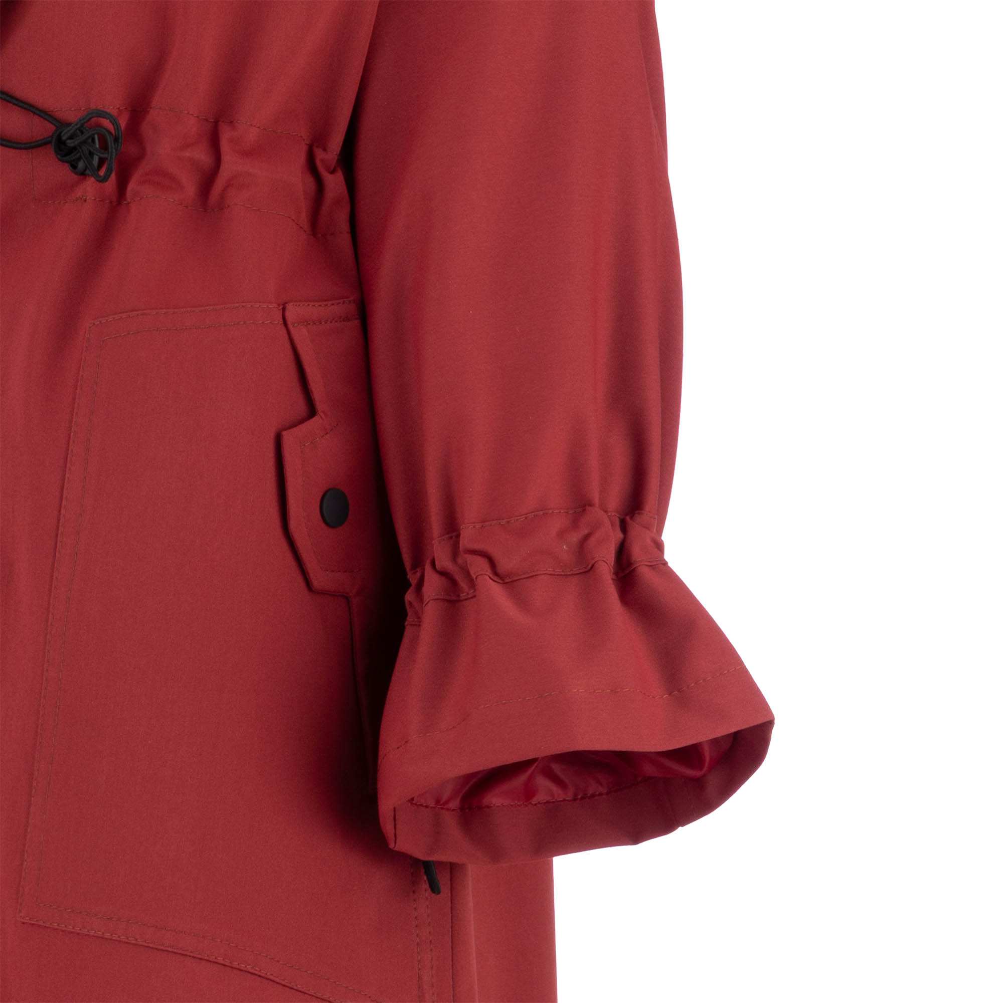 بارانی بلند زنانه زرشکی مدل هیتا السانا Elsana کد 2351