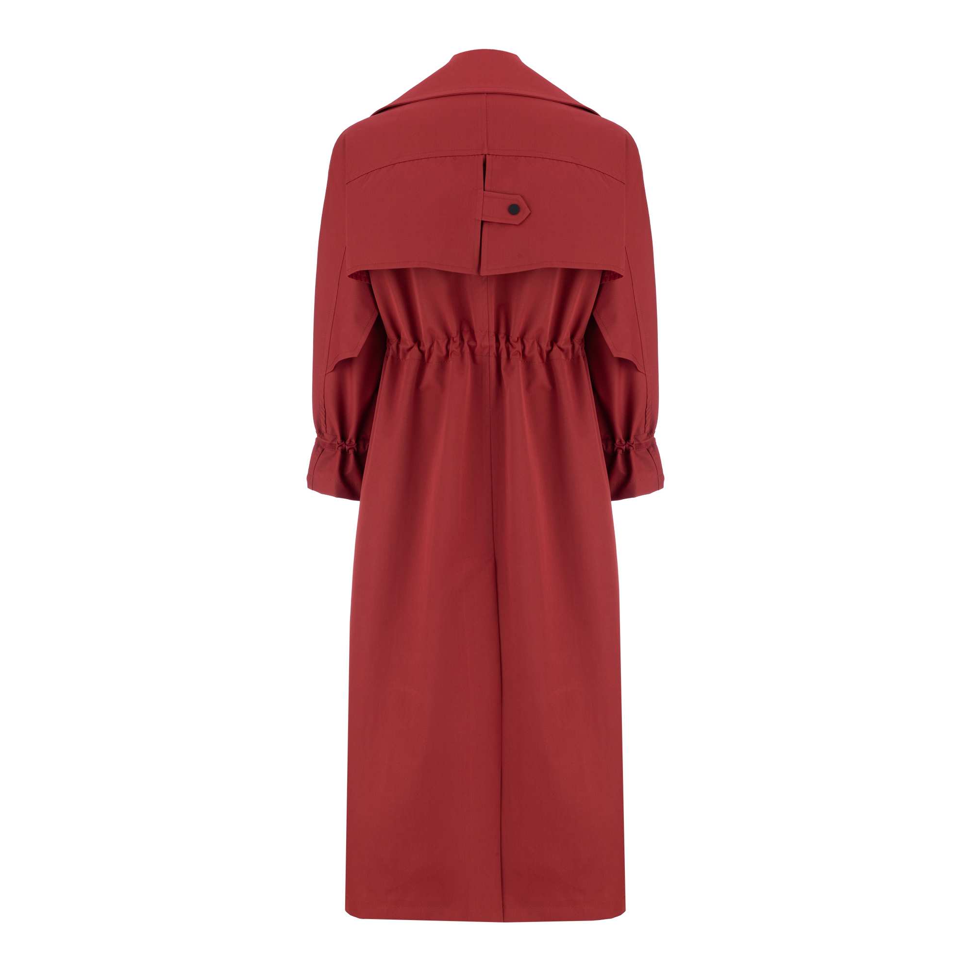 بارانی بلند زنانه زرشکی مدل هیتا السانا Elsana کد 2351