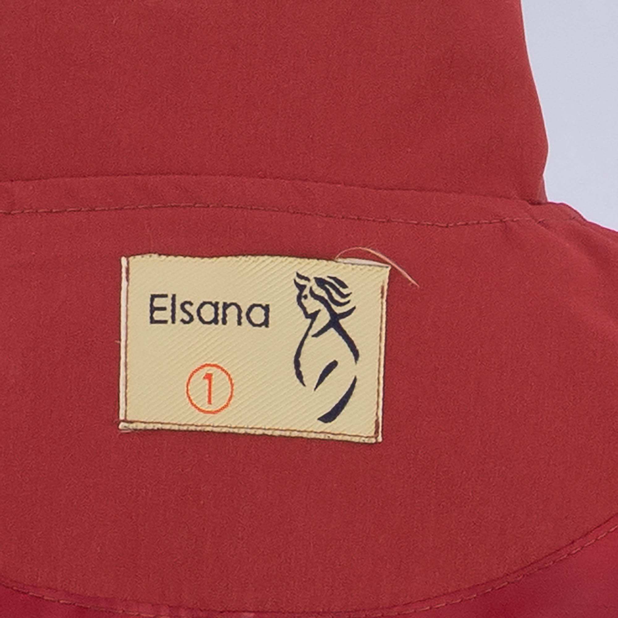 بارانی بلند زنانه زرشکی مدل هیتا السانا Elsana کد 2351