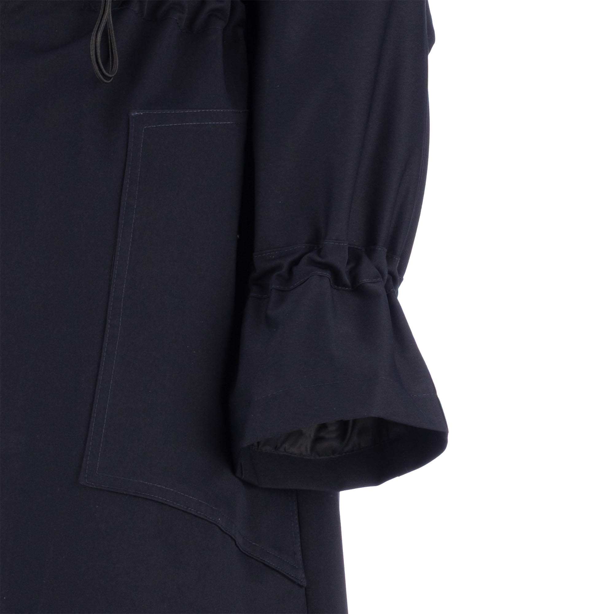 بارانی بلند زنانه سرمه ای تیره مدل هیتا السانا Elsana کد 2351