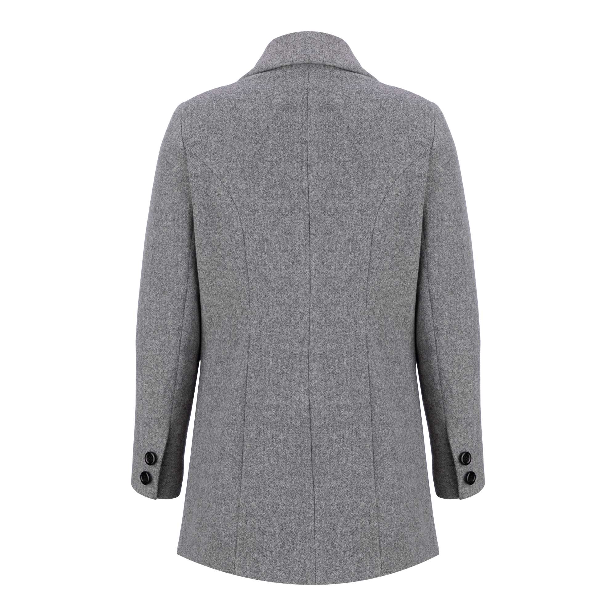 پالتو زنانه فوتر طوسی مدل خزان السانا Elsana کد 2352