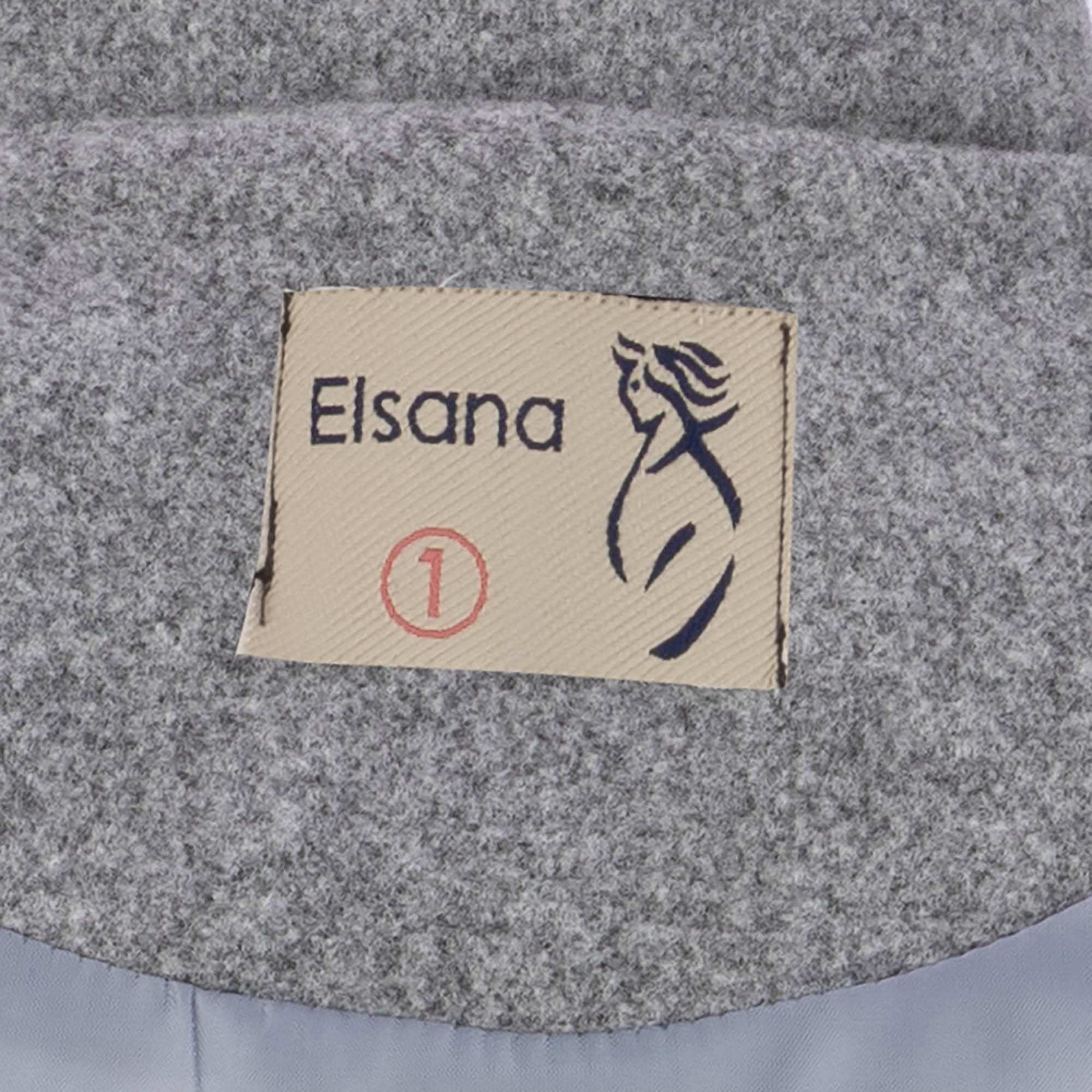 پالتو زنانه فوتر طوسی مدل خزان السانا Elsana کد 2352