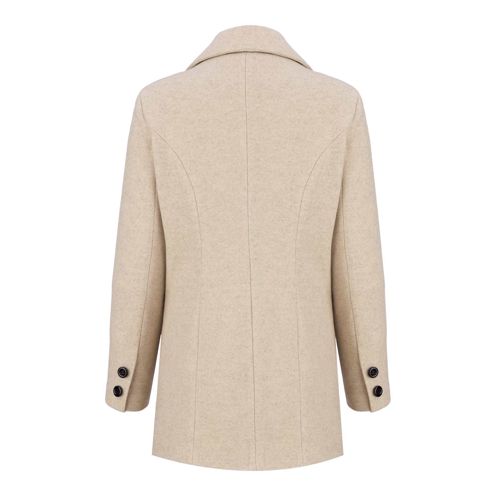 پالتو زنانه فوتر کرم مدل خزان السانا Elsana کد 2352