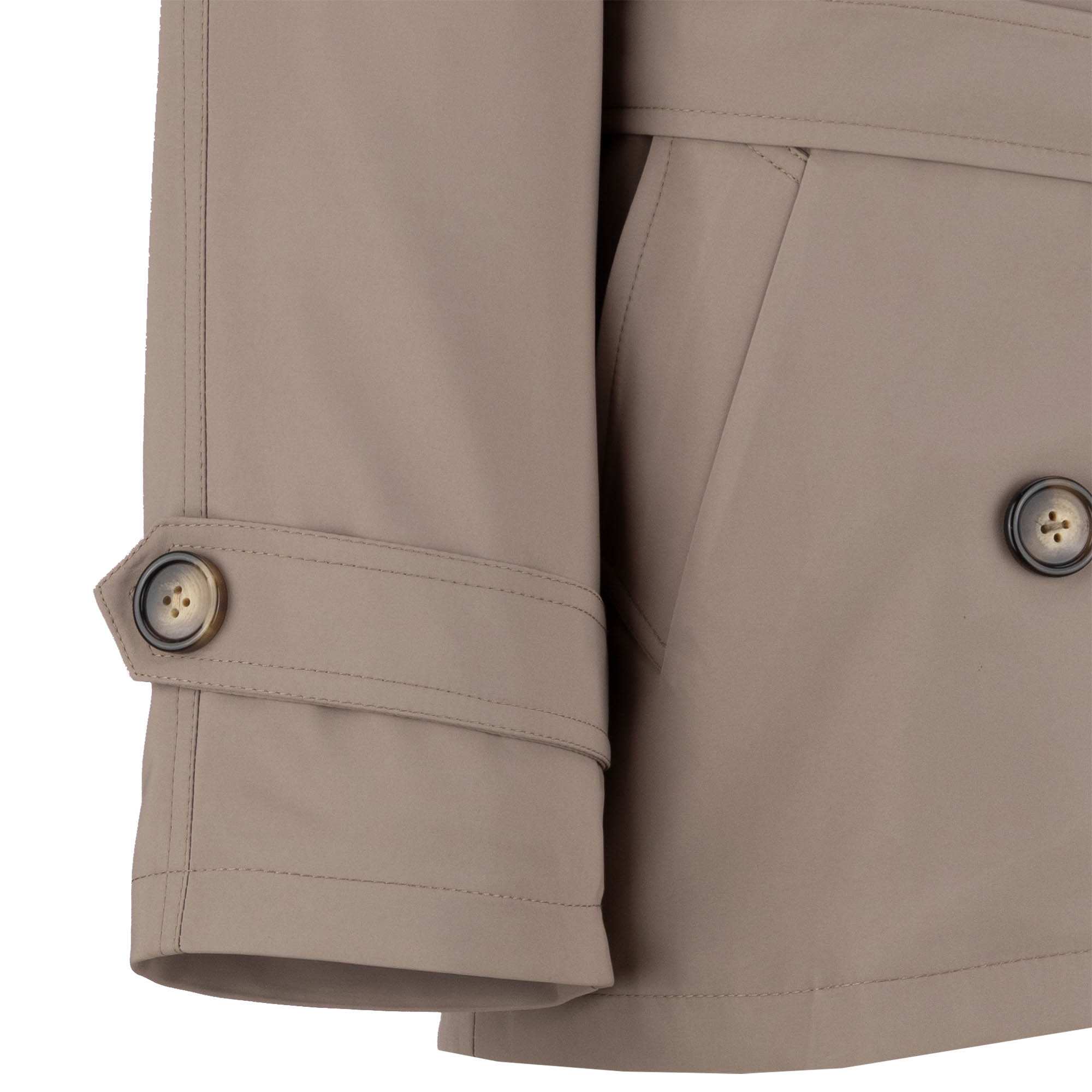 بارانی زنانه خاکی مدل سپنتا السانا Elsana کد 2353