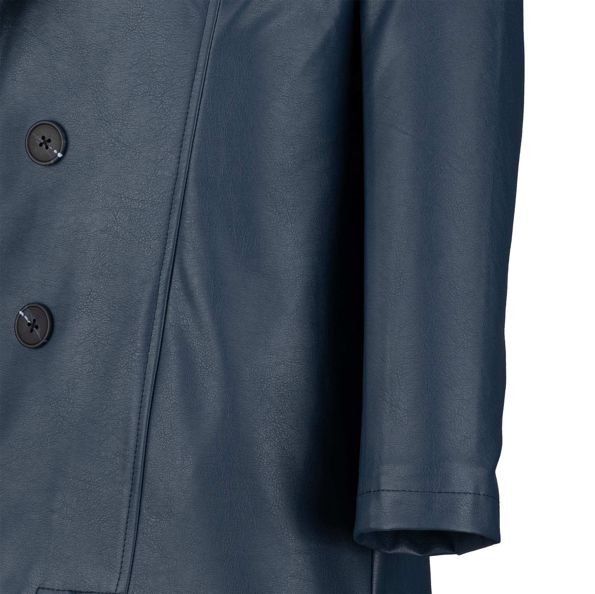 کت چرم زنانه آبی نفتی مدل وصال السانا Elsana کد 2354