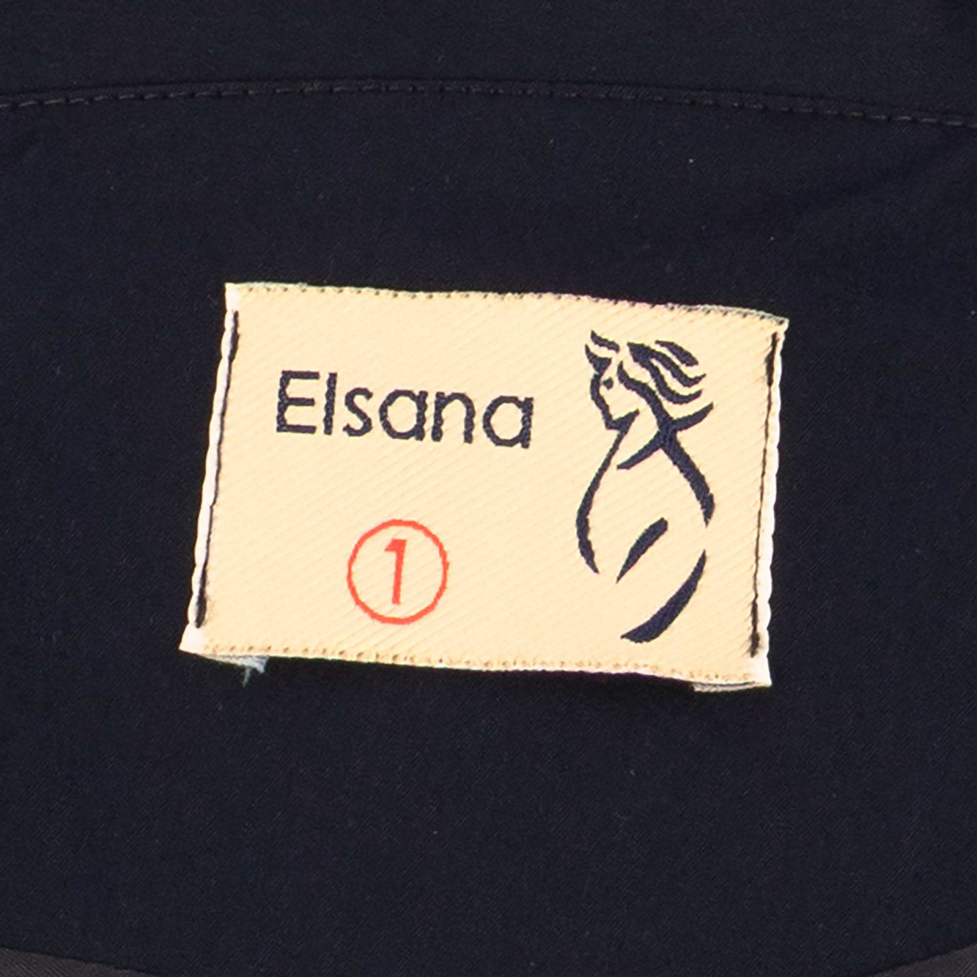 بارانی زنانه سرمه ای تیره مدل مونا السانا Elsana کد 2355