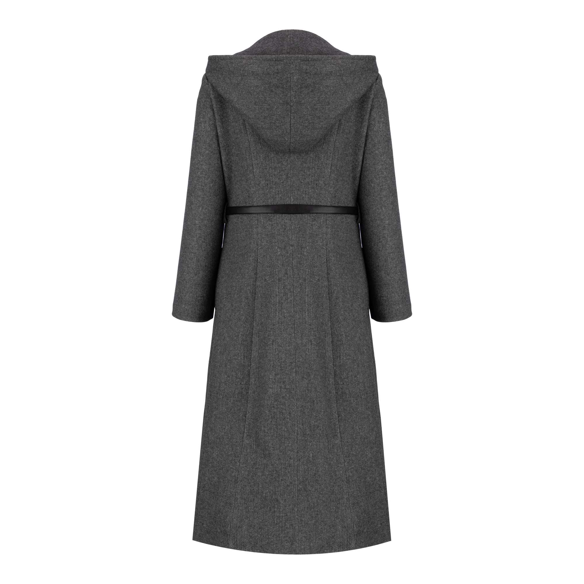 پالتو بلند زنانه فوتر زغالی مدل دیاکو السانا Elsana کد 2356