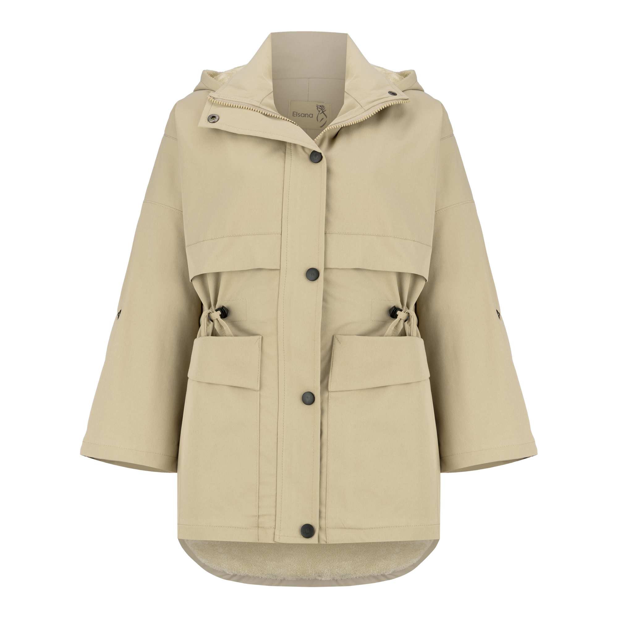 کاپشن زنانه کرم مدل الهام السانا Elsana کد 2358