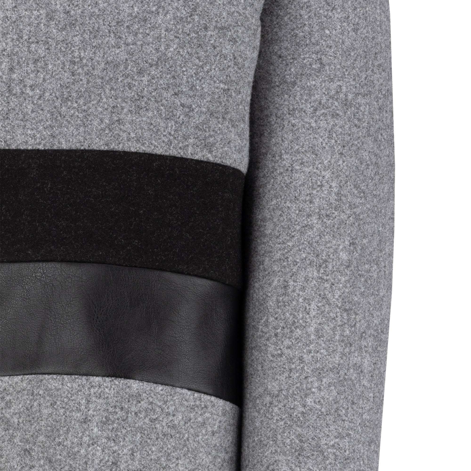 پالتو کوتاه زنانه فوتر طوسی مدل فرشین السانا Elsana کد 2359