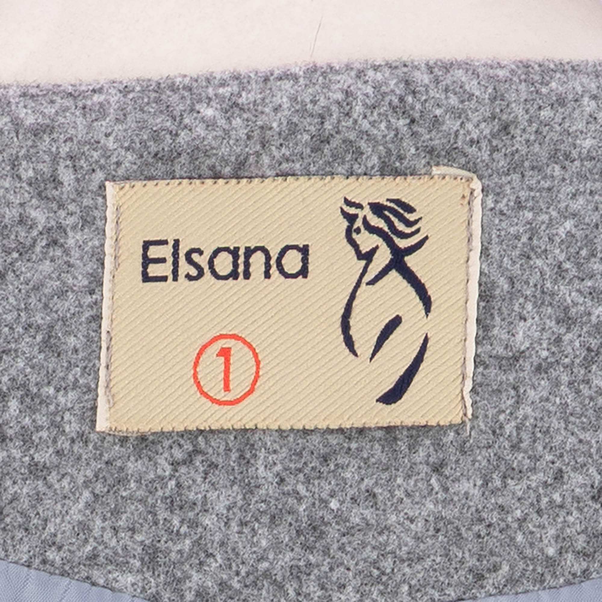 پالتو کوتاه زنانه فوتر طوسی مدل فرشین السانا Elsana کد 2359