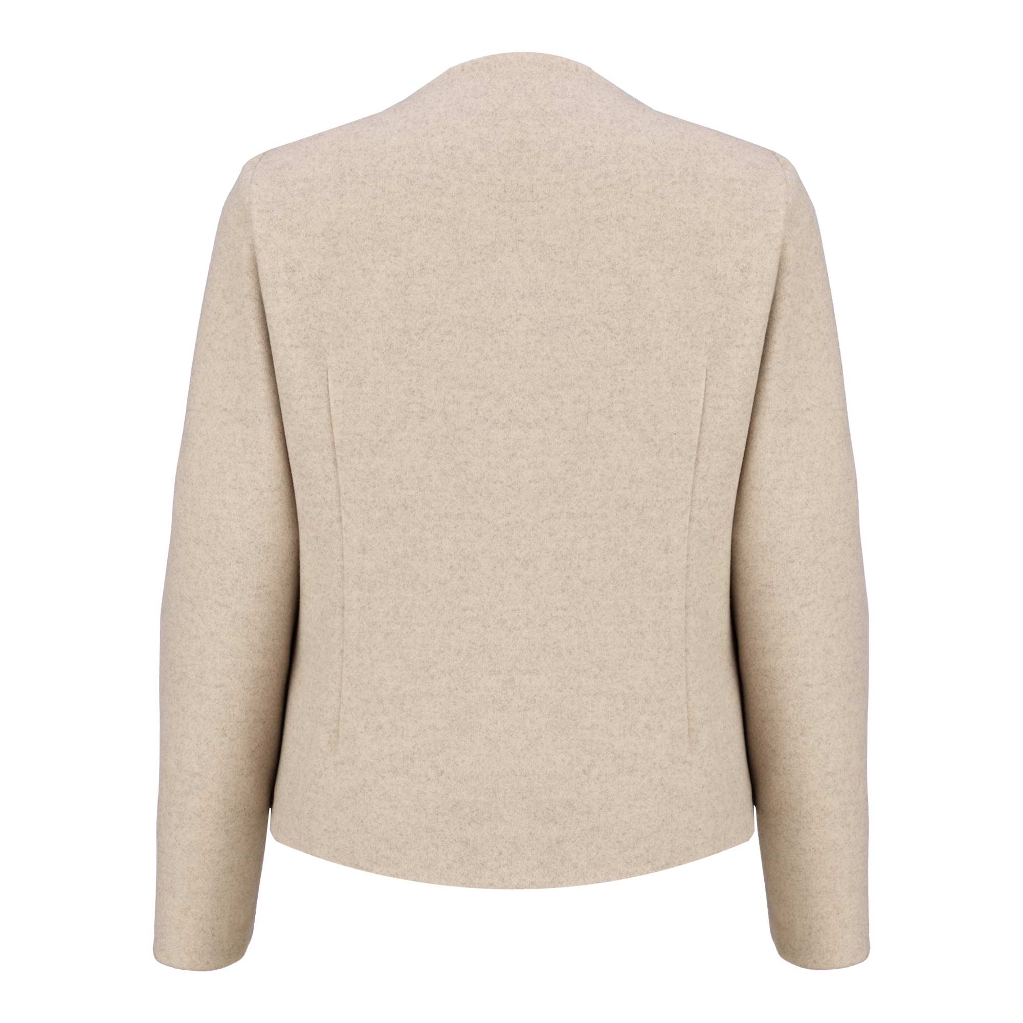 پالتو کوتاه زنانه فوتر کرم مدل فرشین السانا Elsana کد 2359