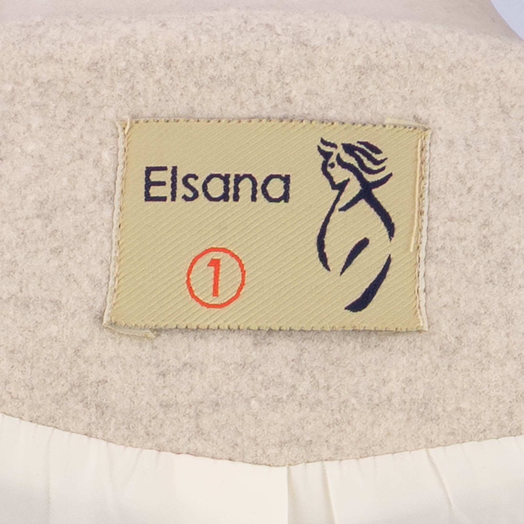 پالتو کوتاه زنانه فوتر کرم مدل فرشین السانا Elsana کد 2359