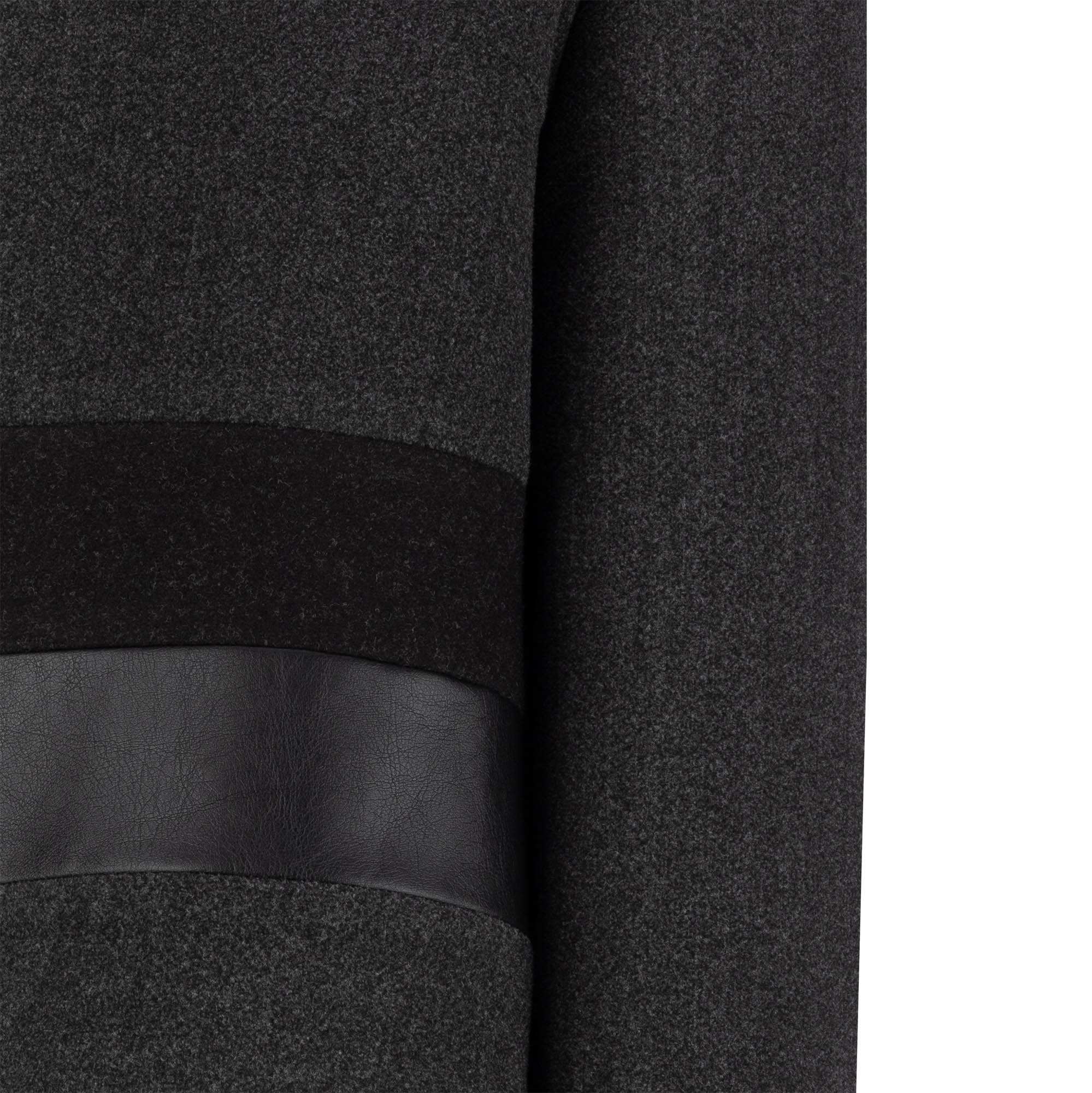 پالتو کوتاه زنانه فوتر زغالی مدل فرشین السانا Elsana کد 2359