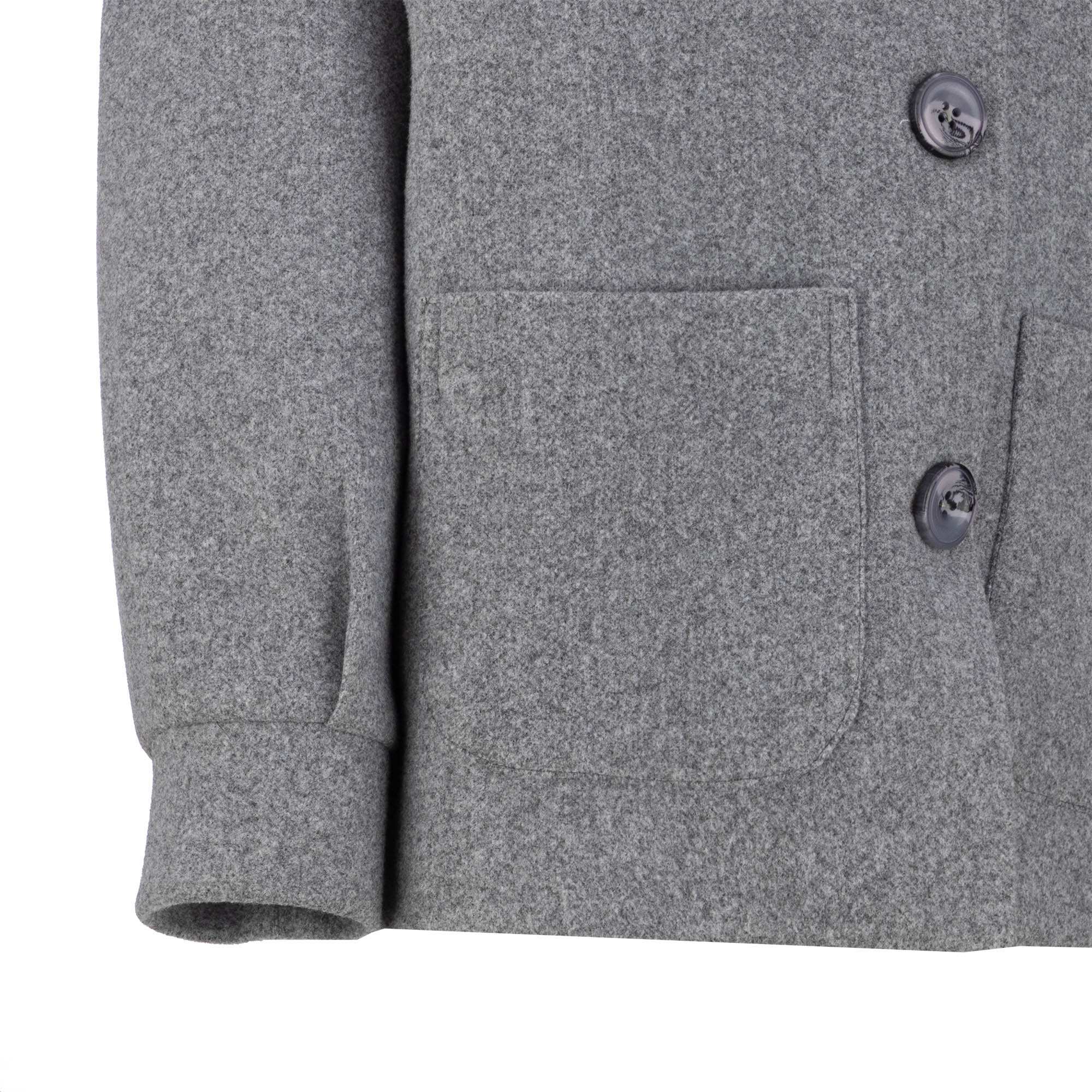 پالتو زنانه فوتر کلاه دار طوسی مدل فرتاک السانا Elsana کد 2369