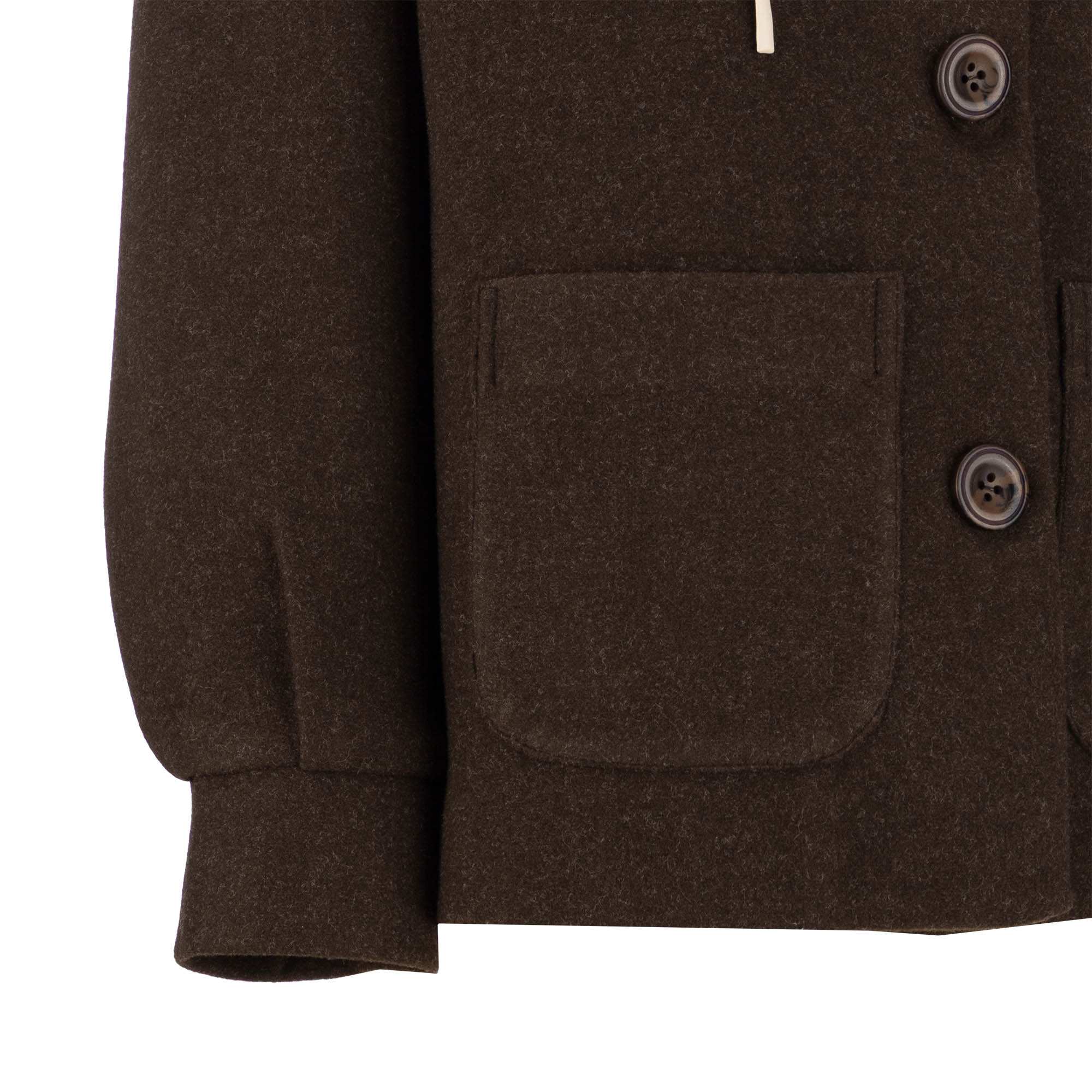 پالتو زنانه فوتر کلاه دار قهوه ای مدل فرتاک السانا Elsana کد 2369