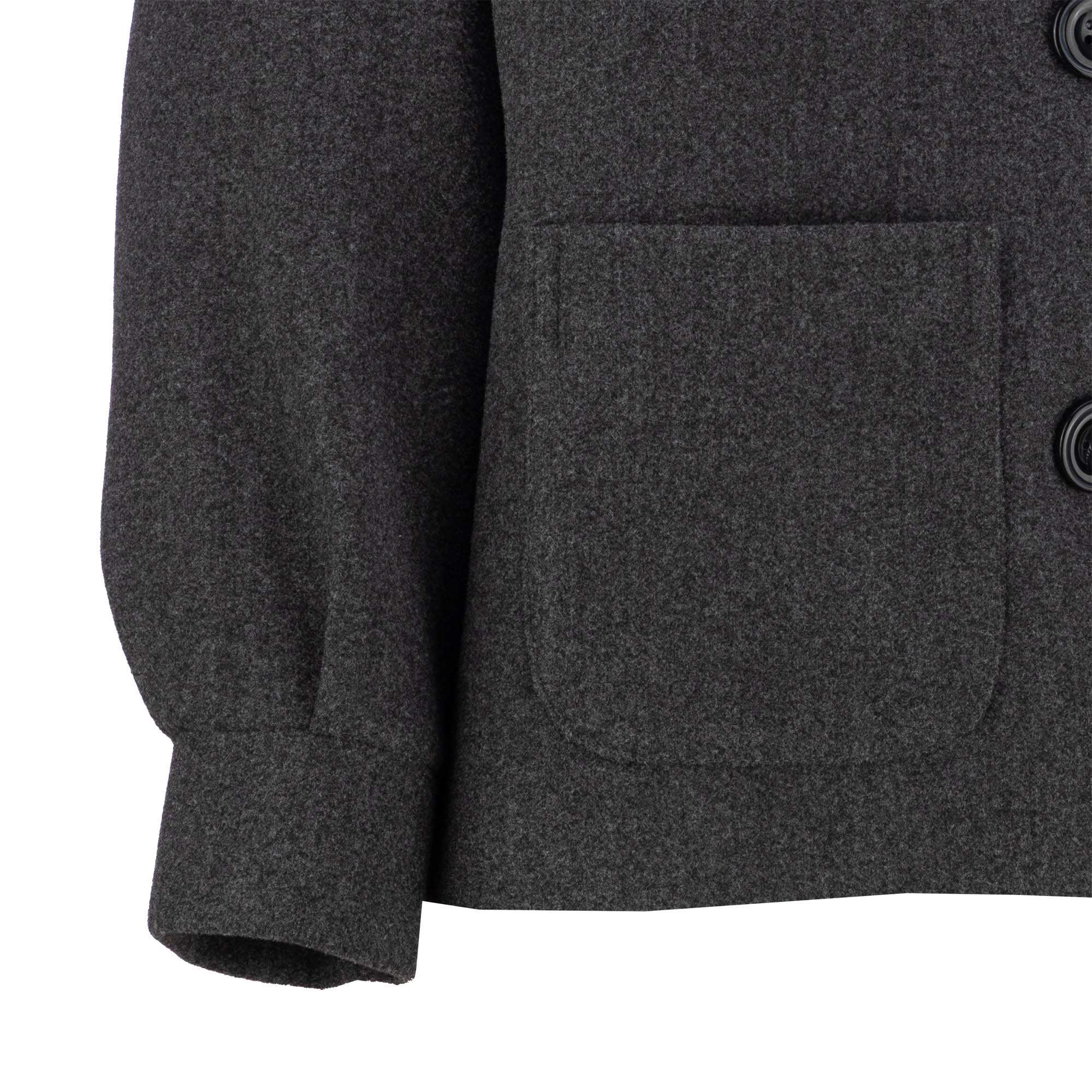 پالتو زنانه فوتر کلاه دار زغالی مدل فرتاک السانا Elsana کد 2369