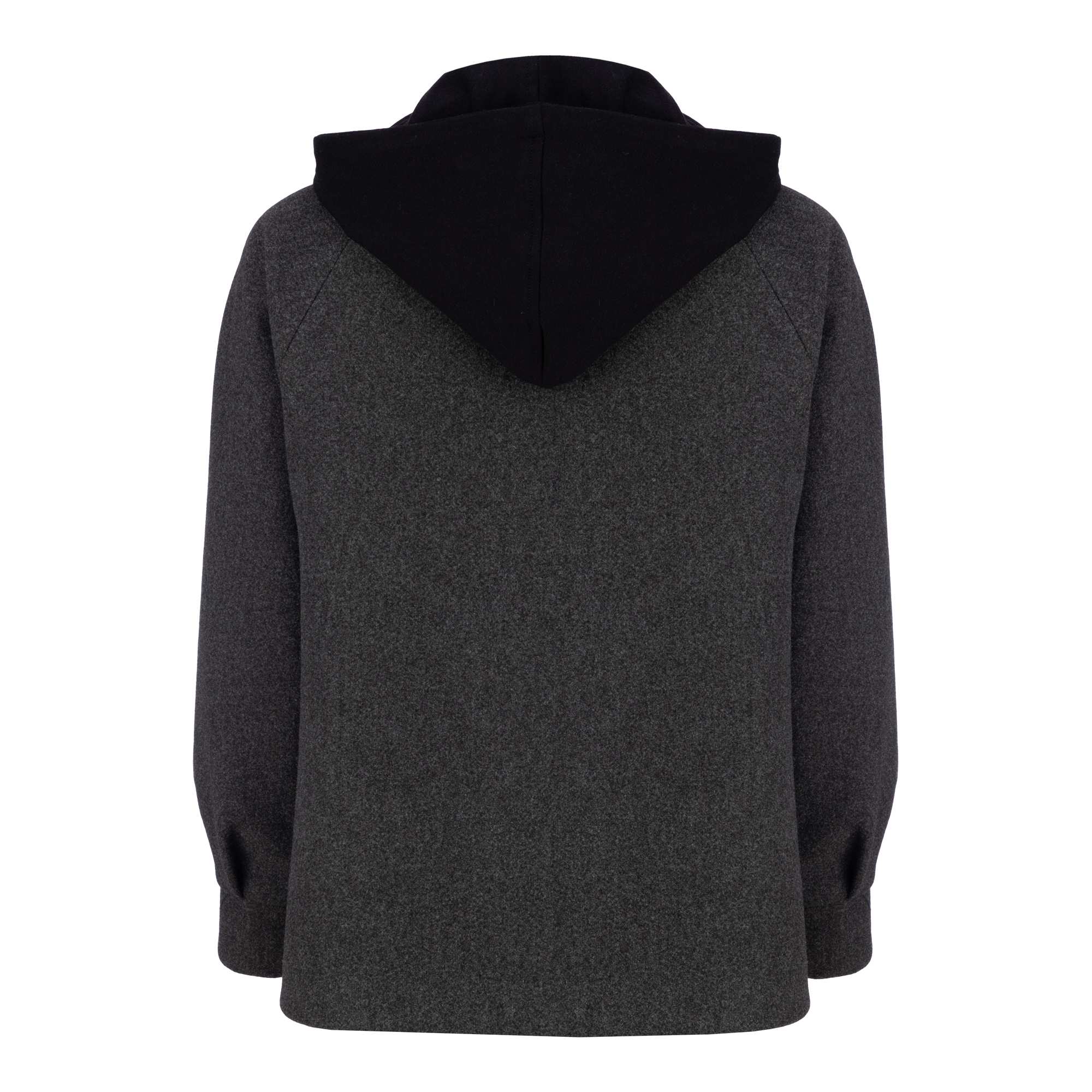 پالتو زنانه فوتر کلاه دار زغالی مدل فرتاک السانا Elsana کد 2369