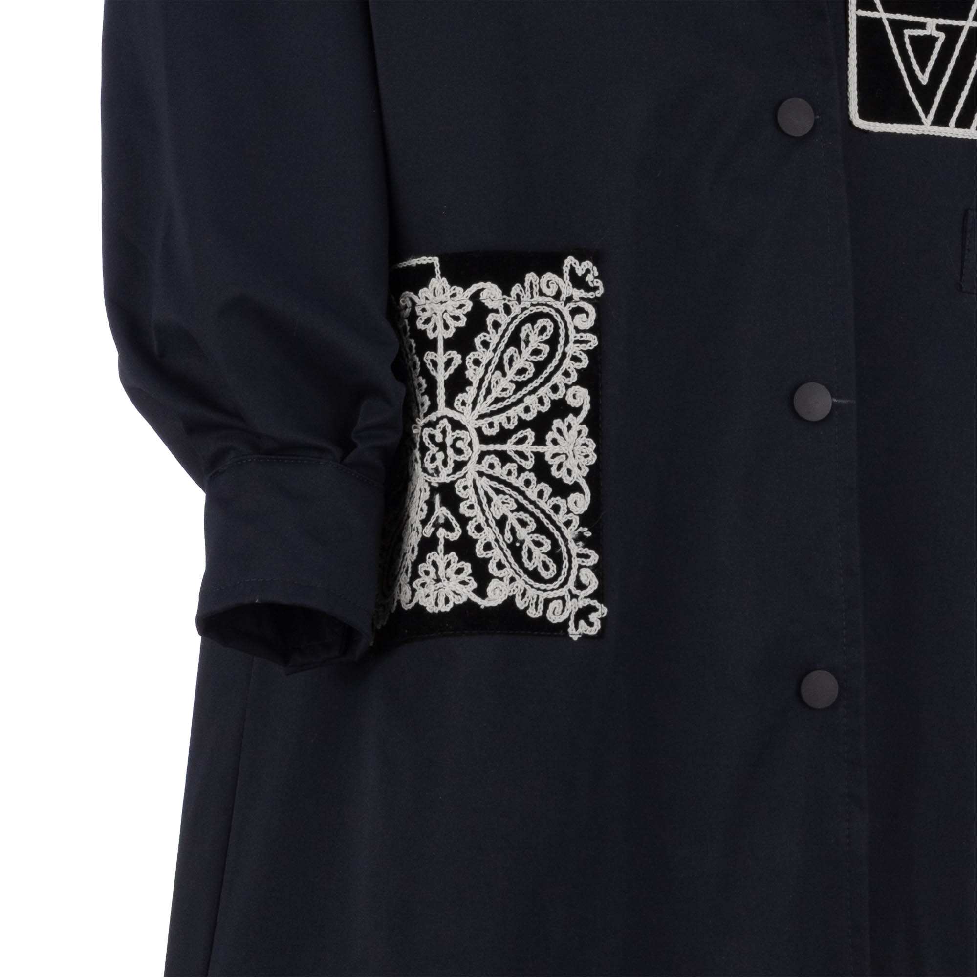 بارانی بلند زنانه سرمه ای تیره مدل داتیس السانا Elsana کد 2362