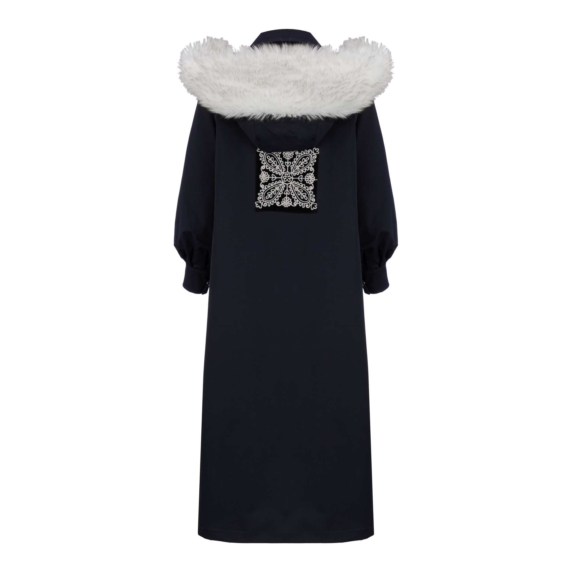 بارانی بلند زنانه سرمه ای تیره مدل داتیس السانا Elsana کد 2362