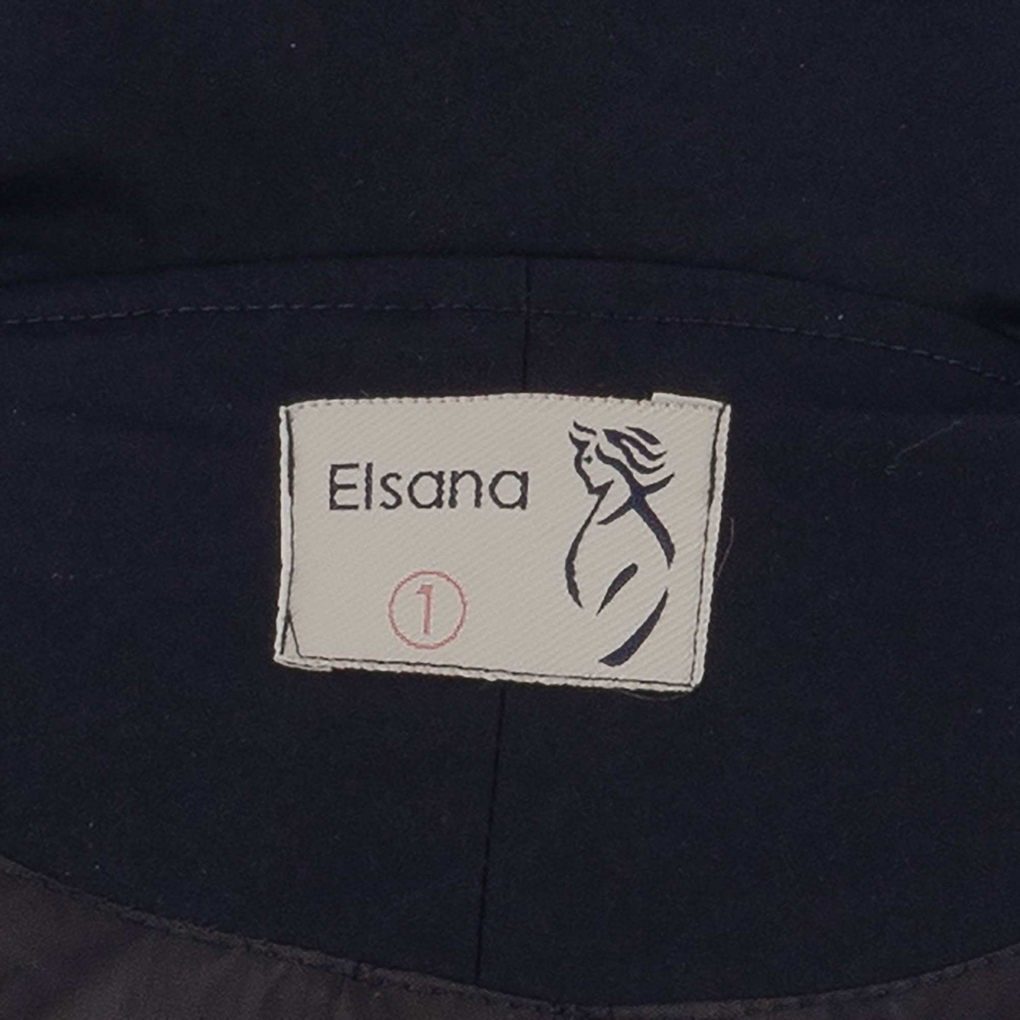 بارانی بلند زنانه سرمه ای تیره مدل داتیس السانا Elsana کد 2362