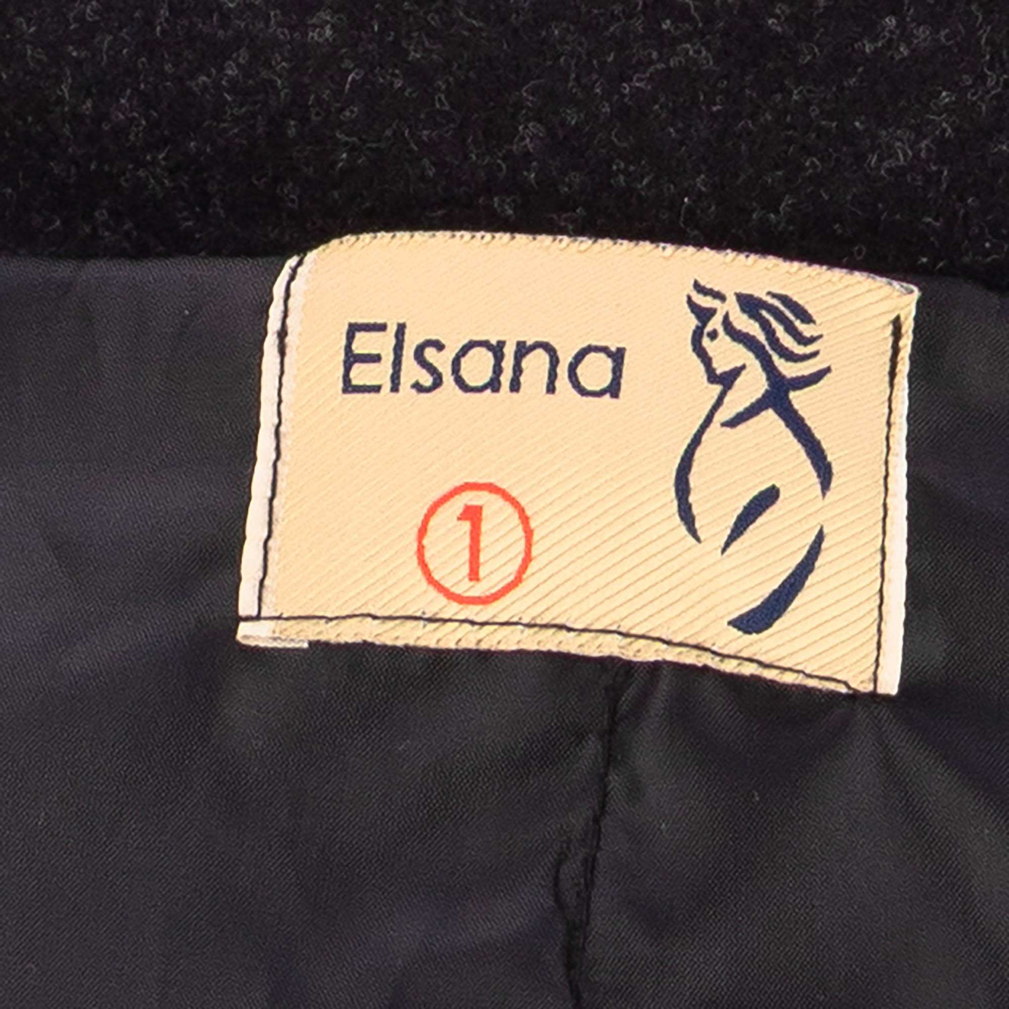 پالتو زنانه فوتر مشکی مدل شیلر السانا Elsana کد 2363