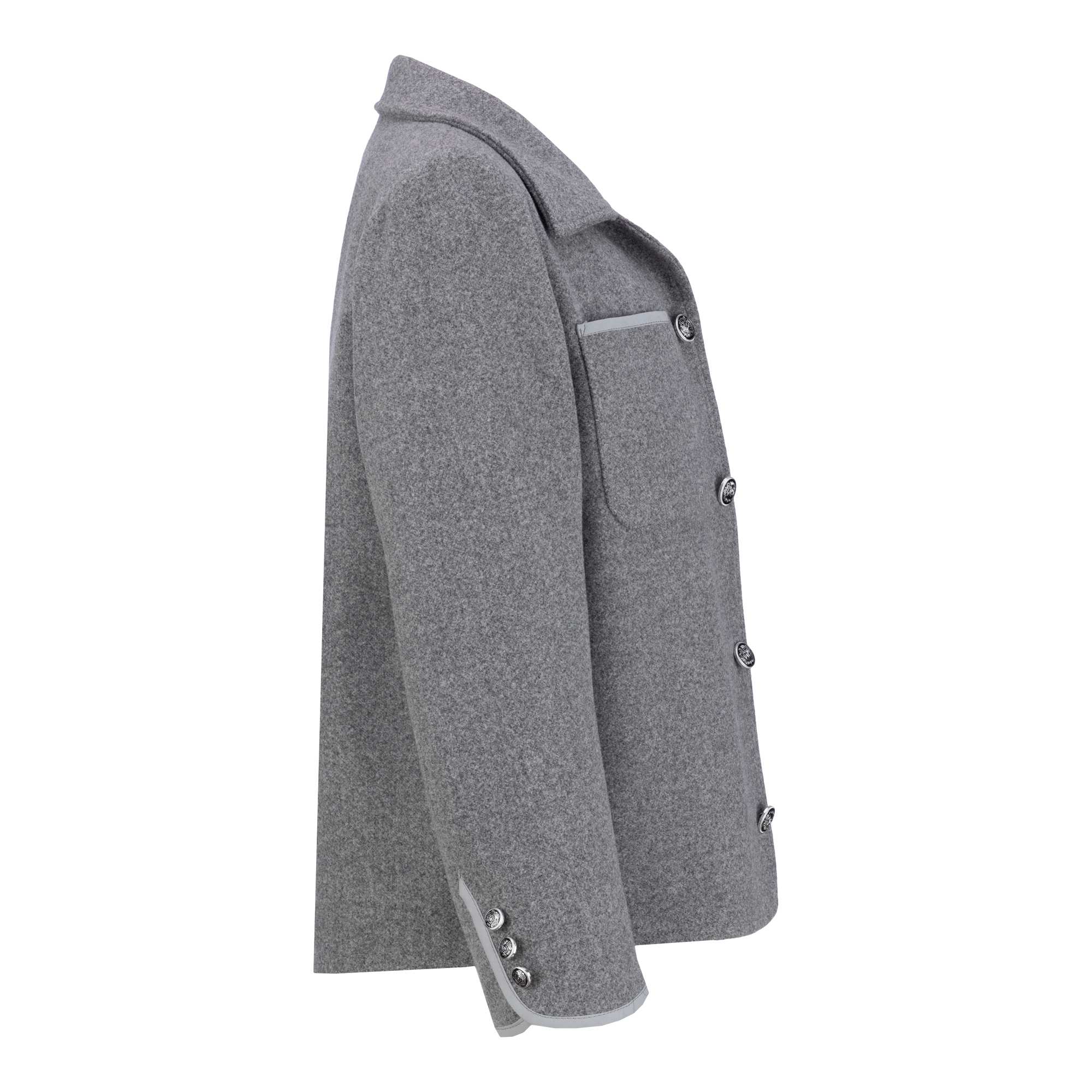 پالتو زنانه فوتر طوسی مدل شیلر السانا Elsana کد 2363