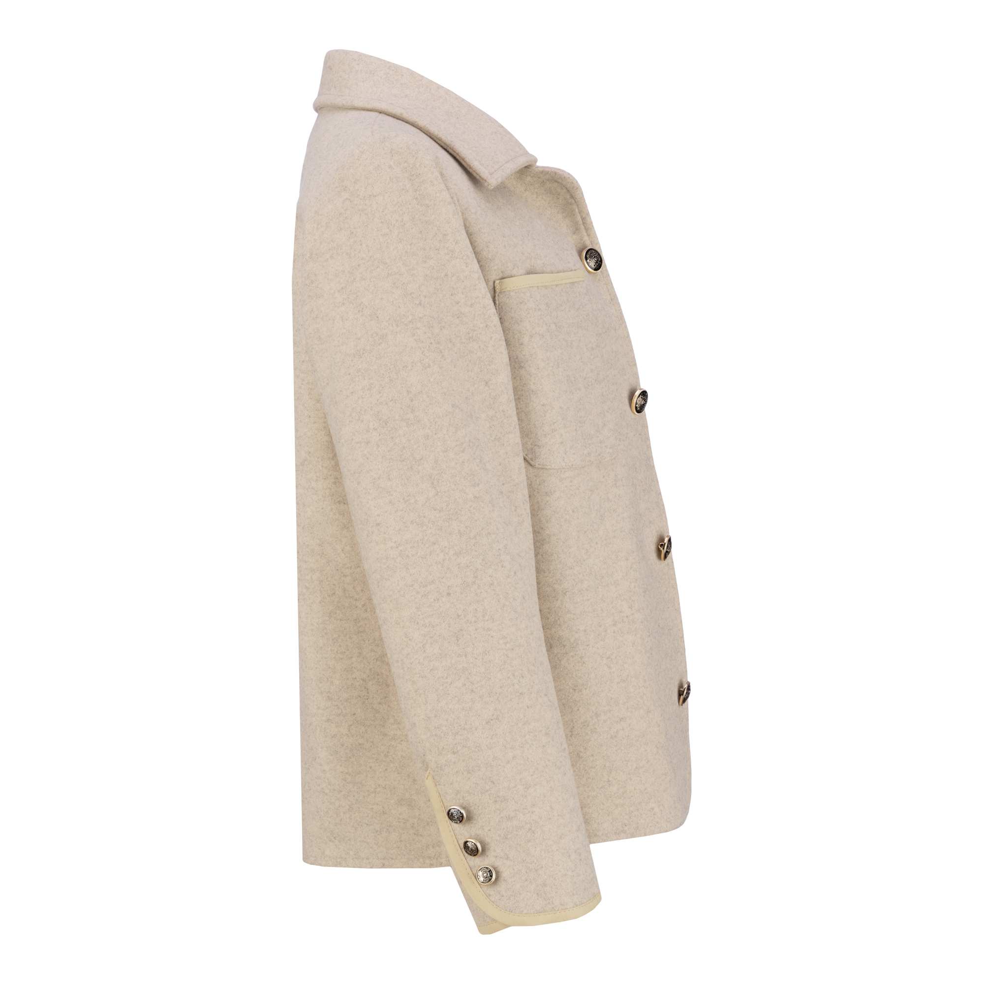 پالتو زنانه فوتر کرم مدل شیلر السانا Elsana کد 2363