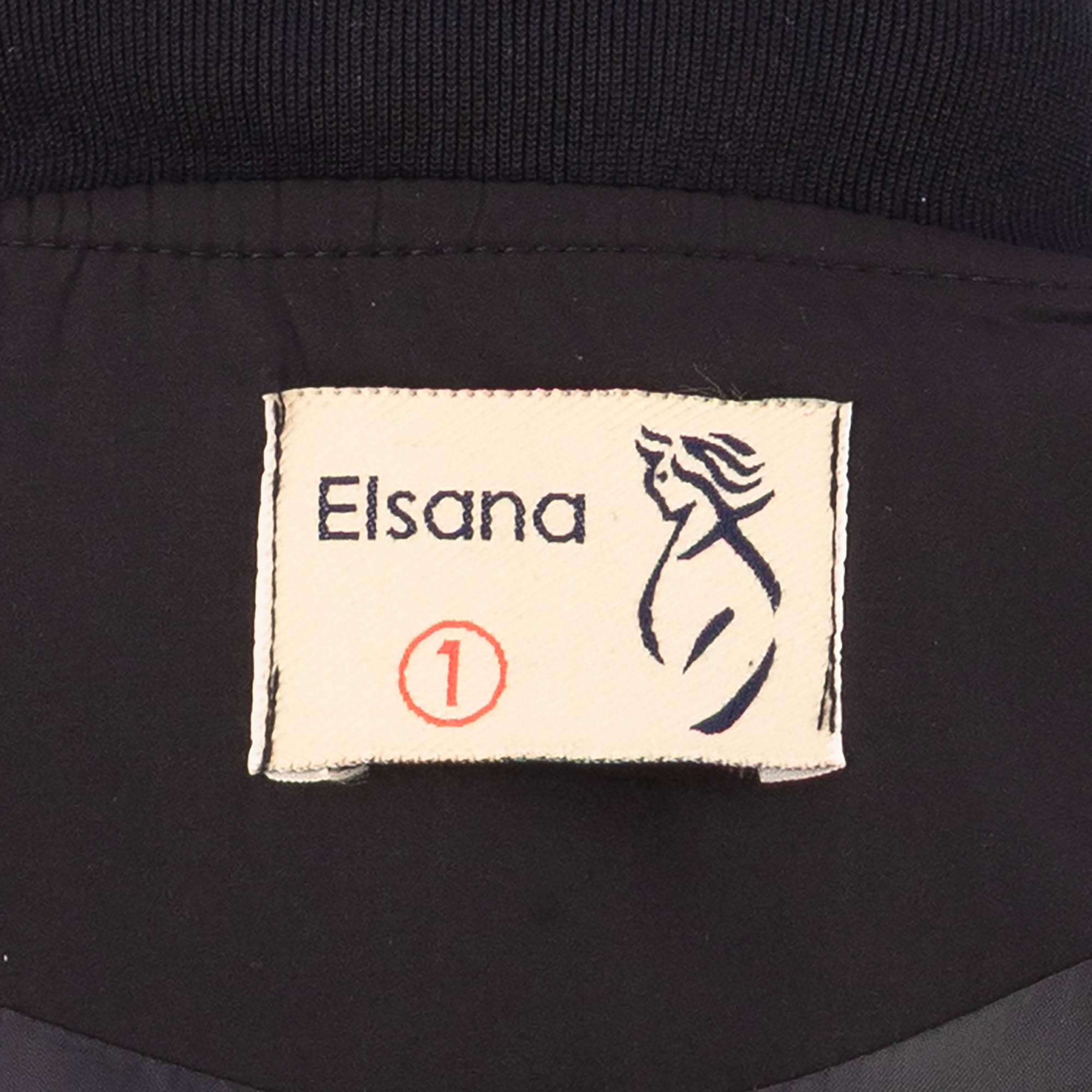 بامبر جکت زنانه مشکی مدل اورانوس السانا Elsana کد 2364