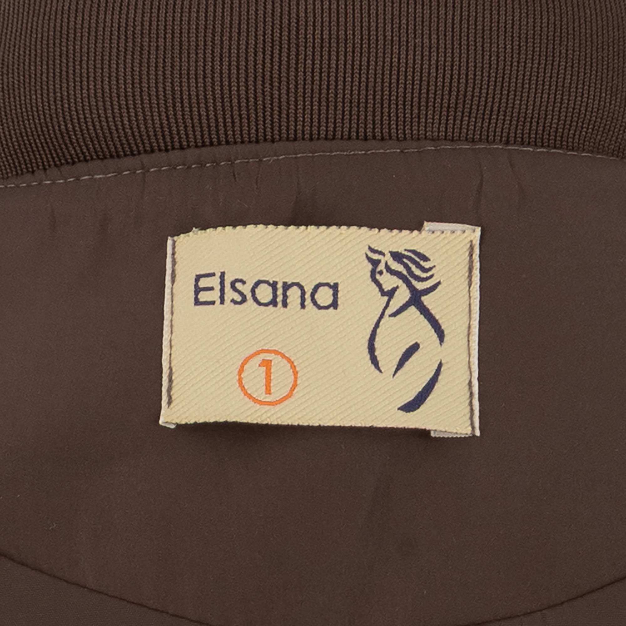 بامبر جکت زنانه قهوه ای مدل اورانوس السانا Elsana کد 2364