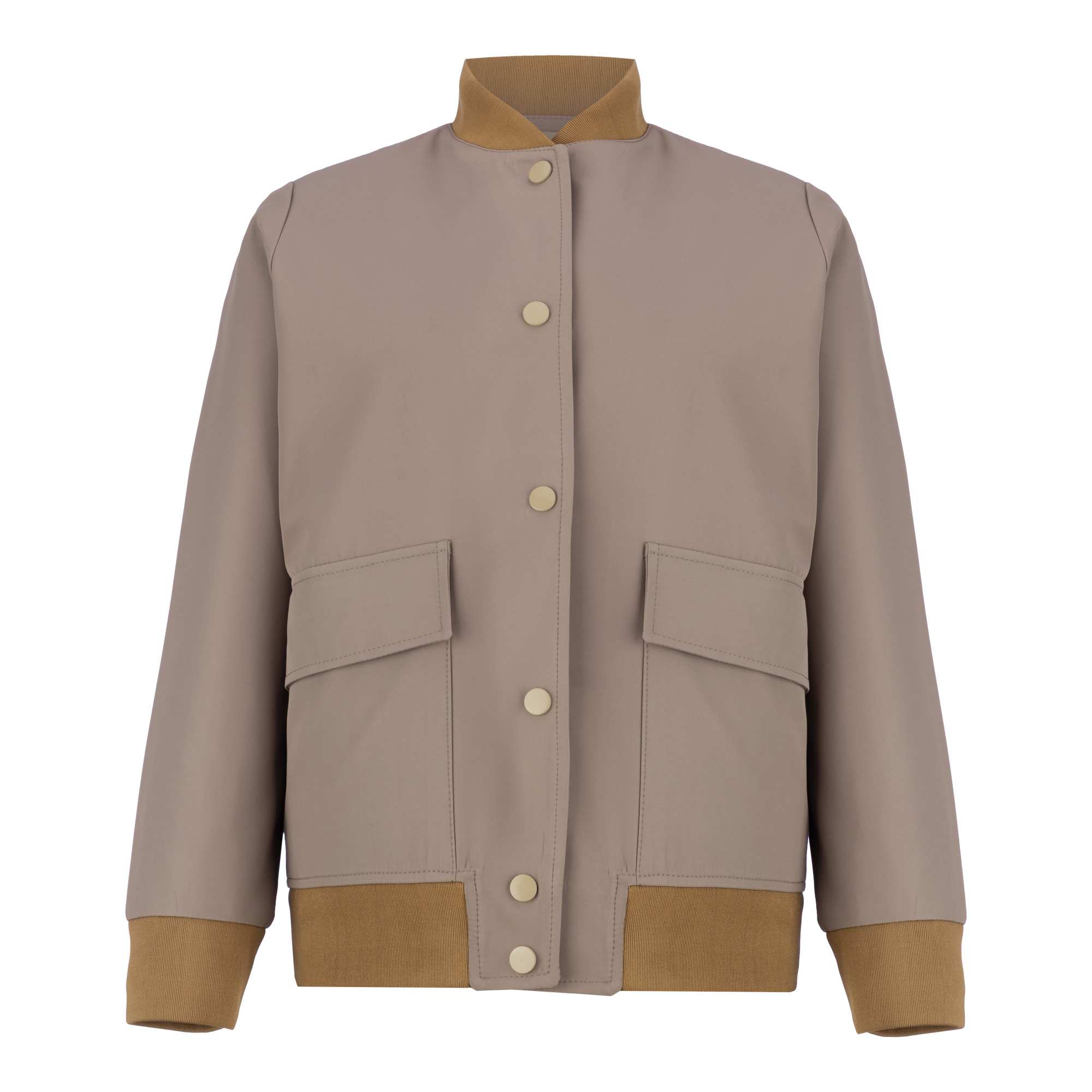 بامبر جکت زنانه خاکی مدل اورانوس السانا Elsana کد 2364