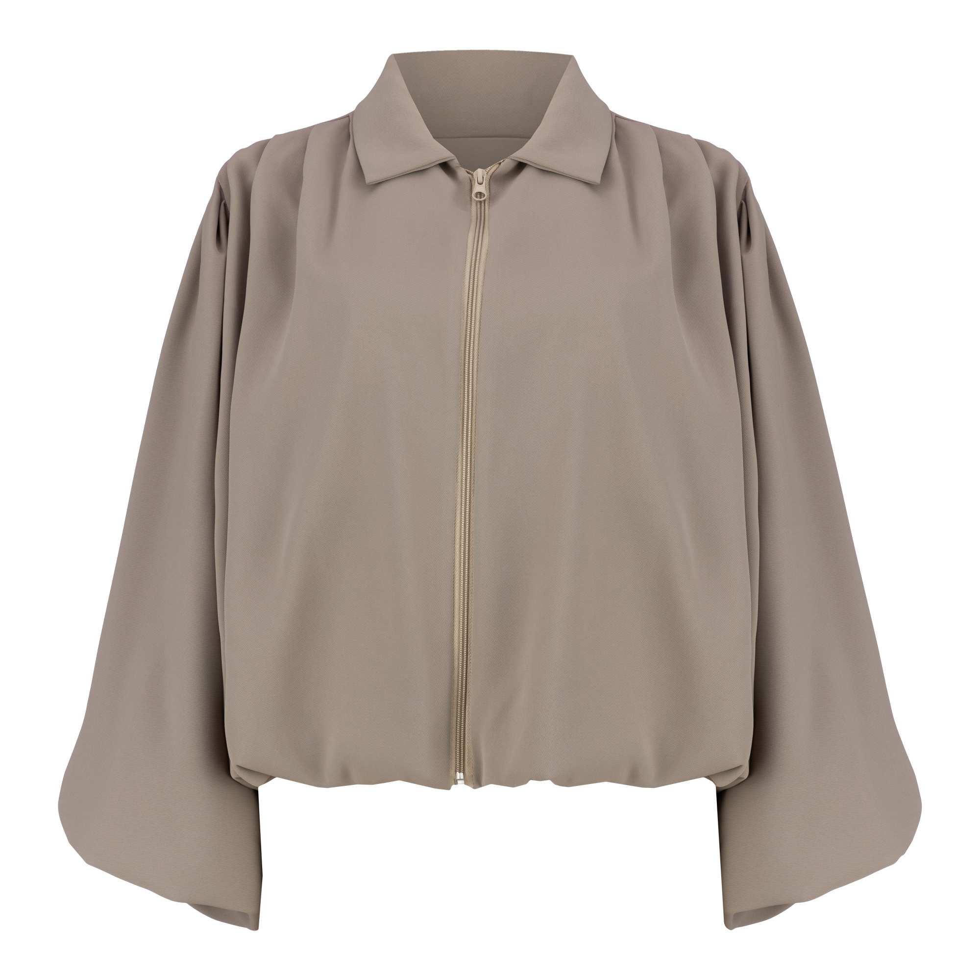 بامبر جکت زنانه شکلاتی مدل هیلدا السانا Elsana کد 2367