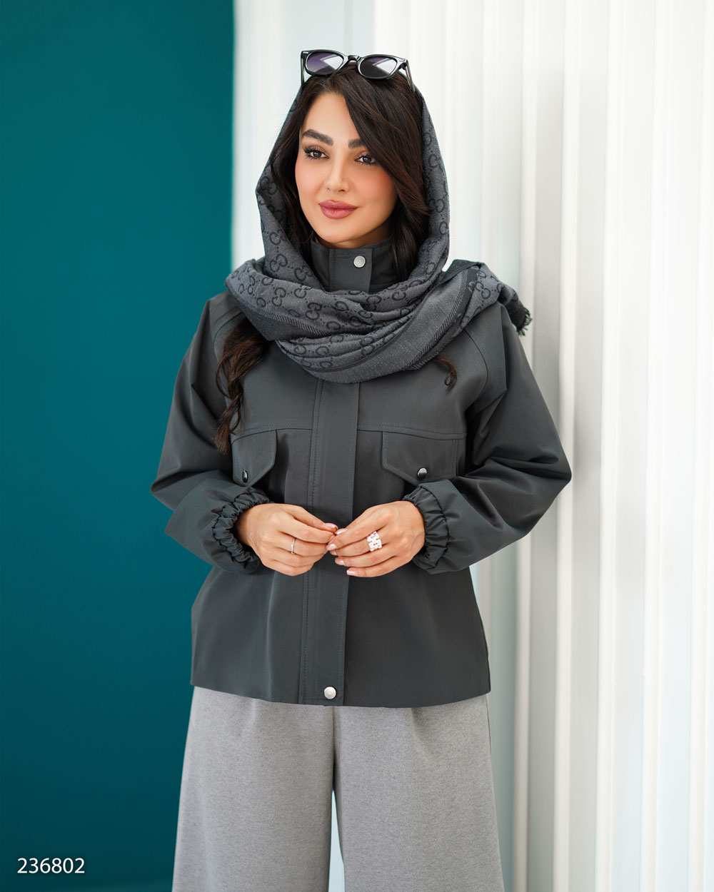 بامبر جکت زنانه نوک مدادی مدل لیلماه السانا Elsana کد 2368