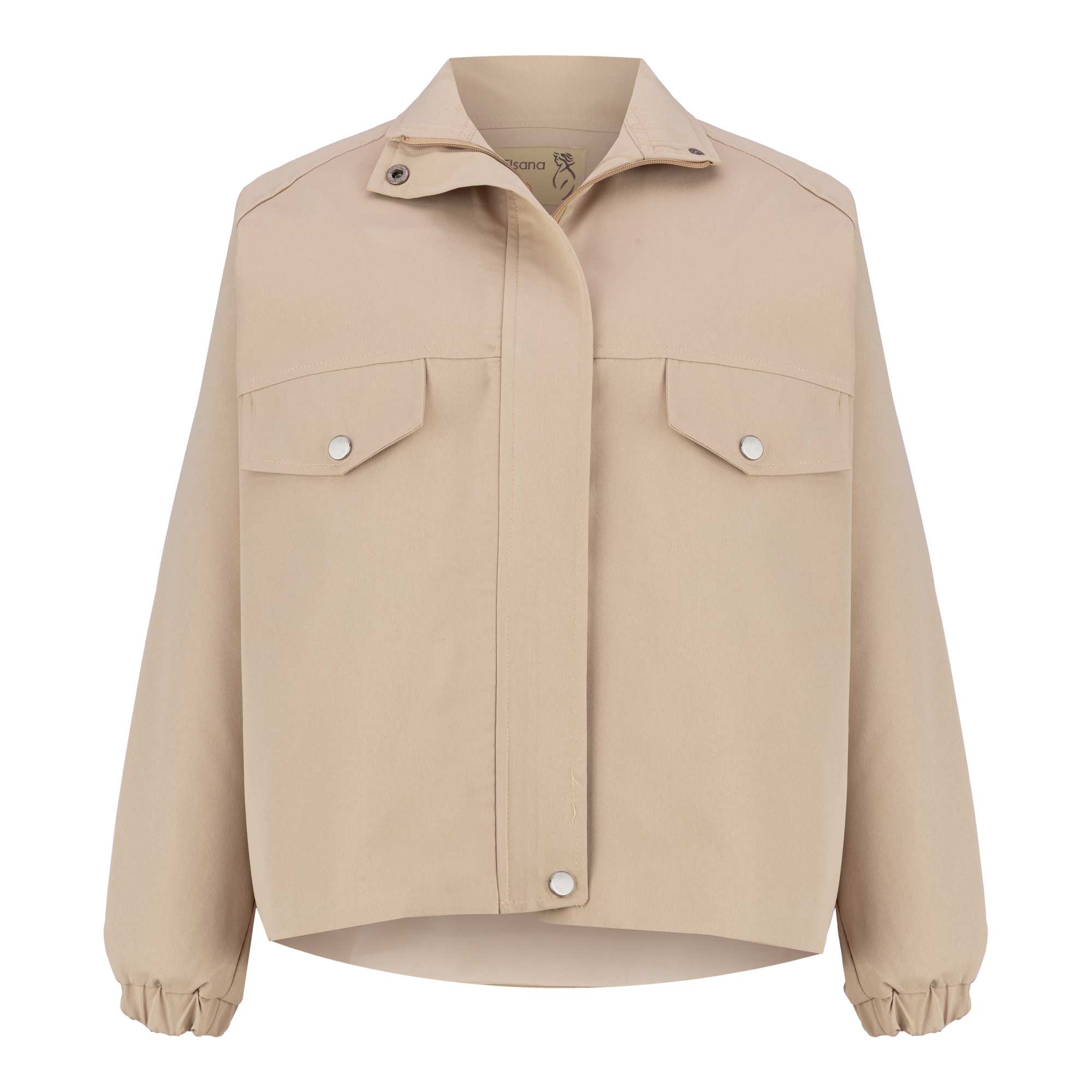 بامبر جکت زنانه کرم مدل لیلماه السانا Elsana کد 2368